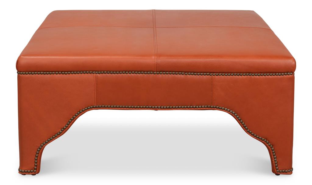 Streetman Hermes Brown Cocktail Ottoman - Ornate Home