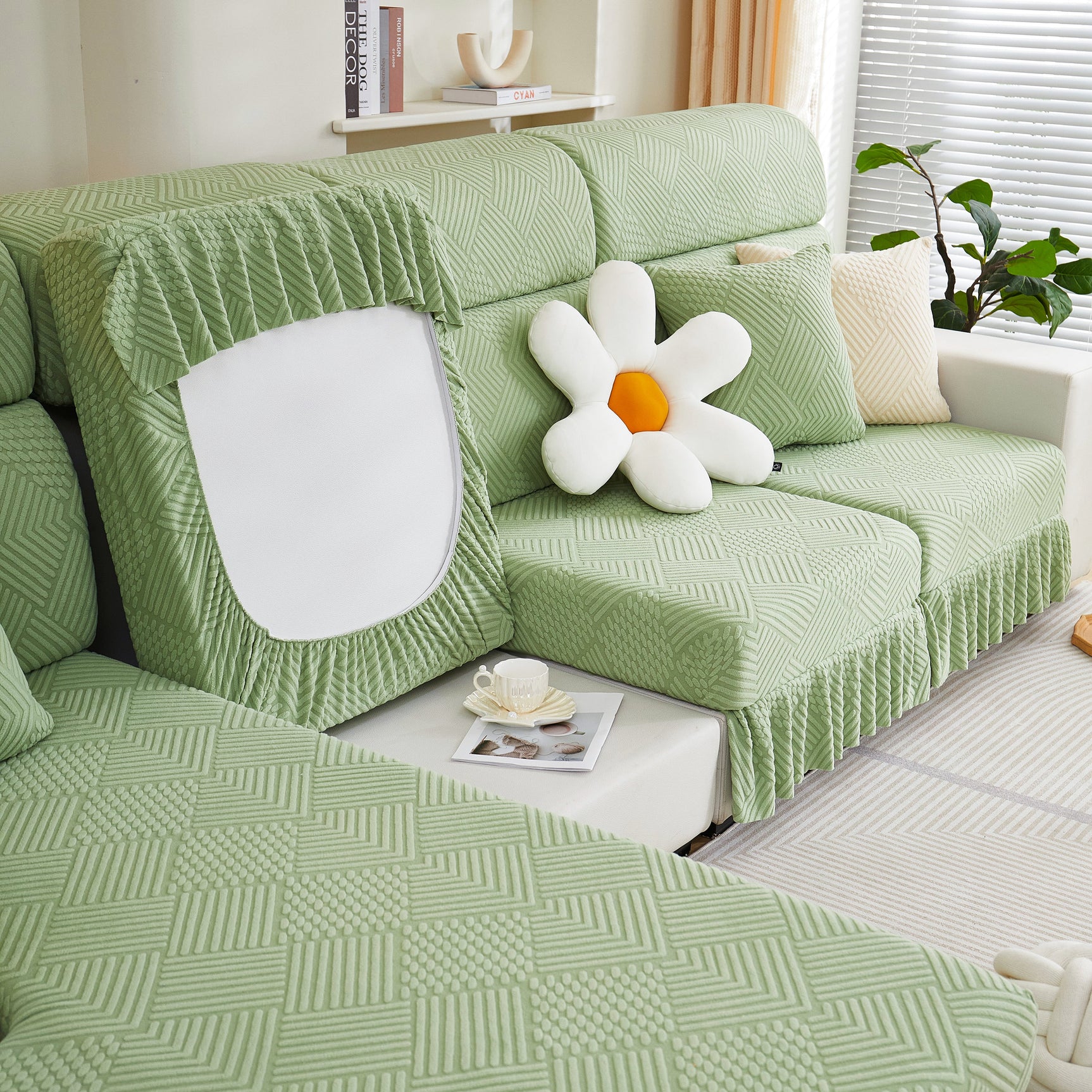 Stretch Sofa Covers for Couch Seats and Cushions, Suitable for 1/2/3/4/L Seater Sofas and Couches - Ornate Home