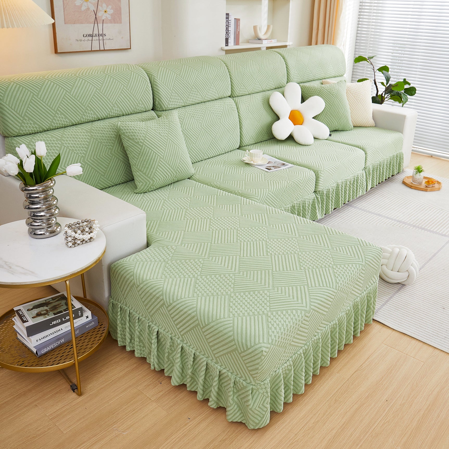 Stretch Sofa Covers for Couch Seats and Cushions, Suitable for 1/2/3/4/L Seater Sofas and Couches - Ornate Home