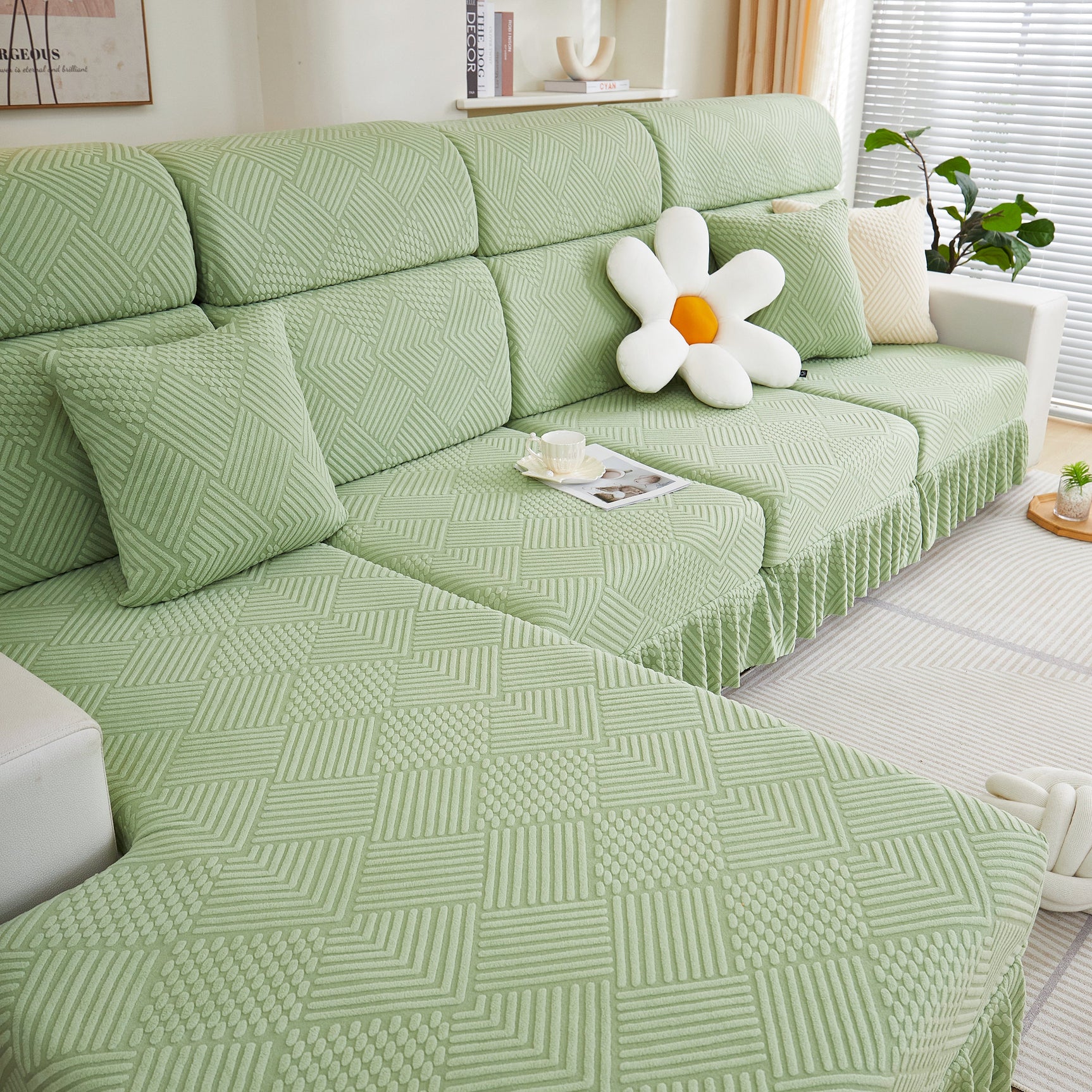 Stretch Sofa Covers for Couch Seats and Cushions, Suitable for 1/2/3/4/L Seater Sofas and Couches - Ornate Home