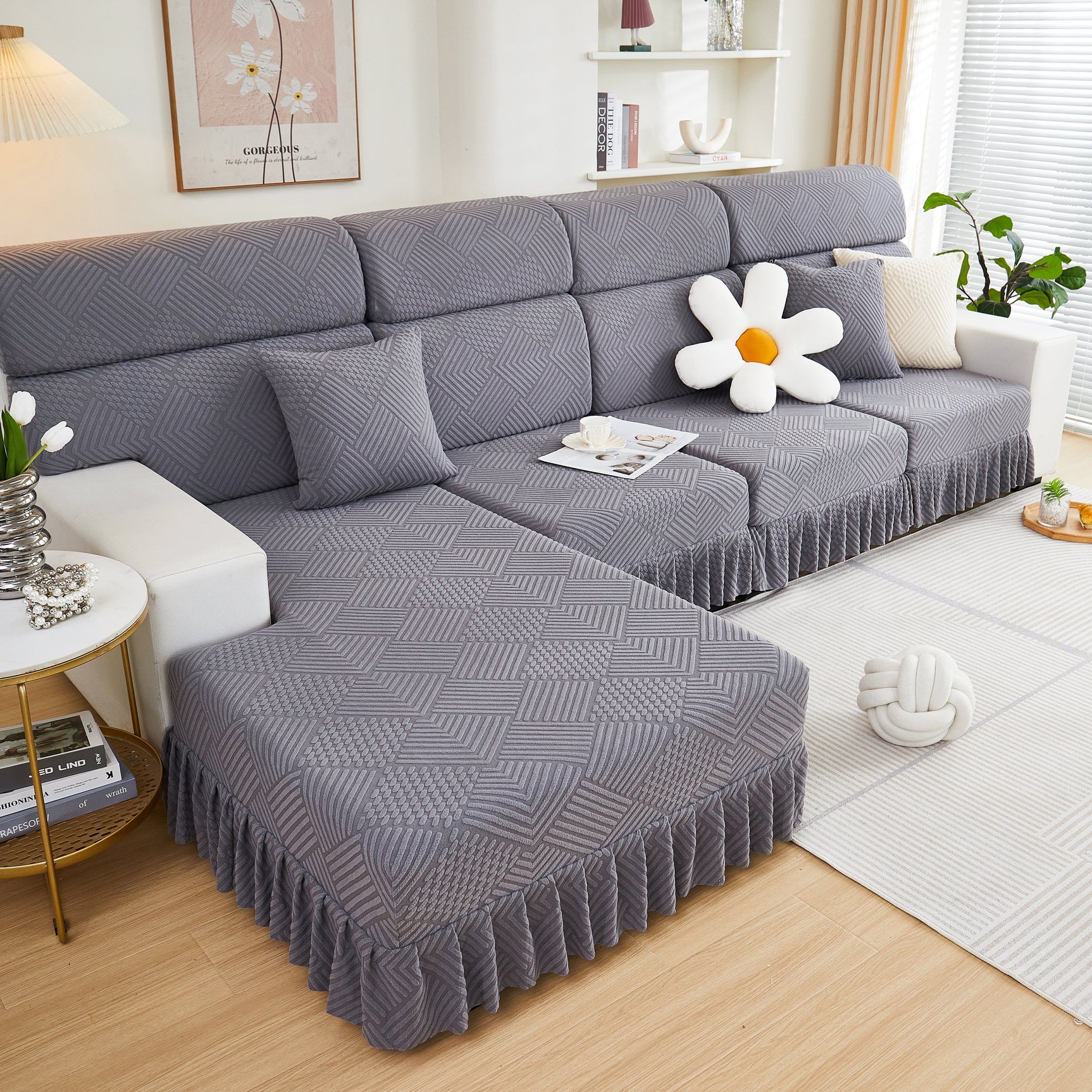 Stretch Sofa Covers for Couch Seats and Cushions, Suitable for 1/2/3/4/L Seater Sofas and Couches - Ornate Home