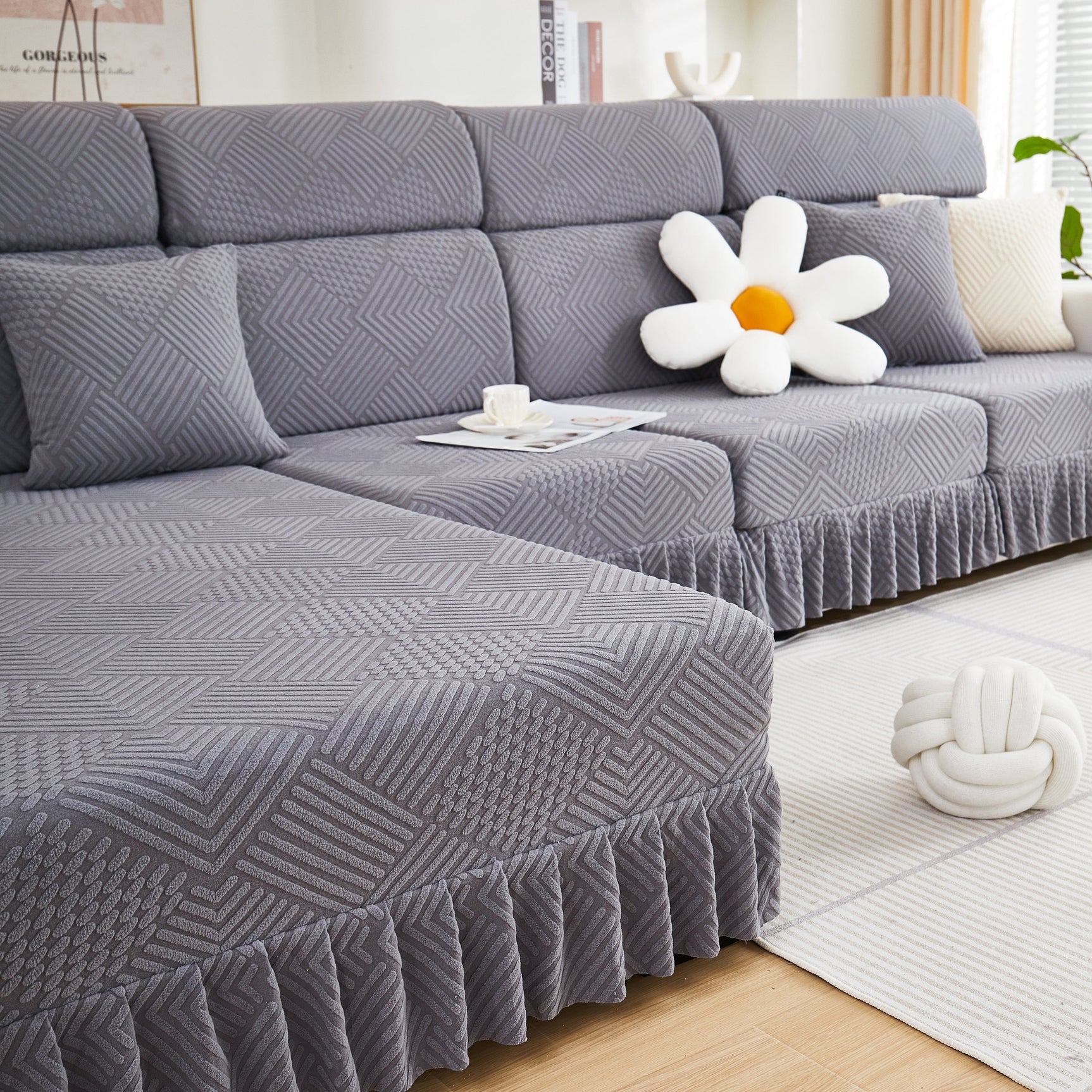 Stretch Sofa Covers for Couch Seats and Cushions, Suitable for 1/2/3/4/L Seater Sofas and Couches - Ornate Home
