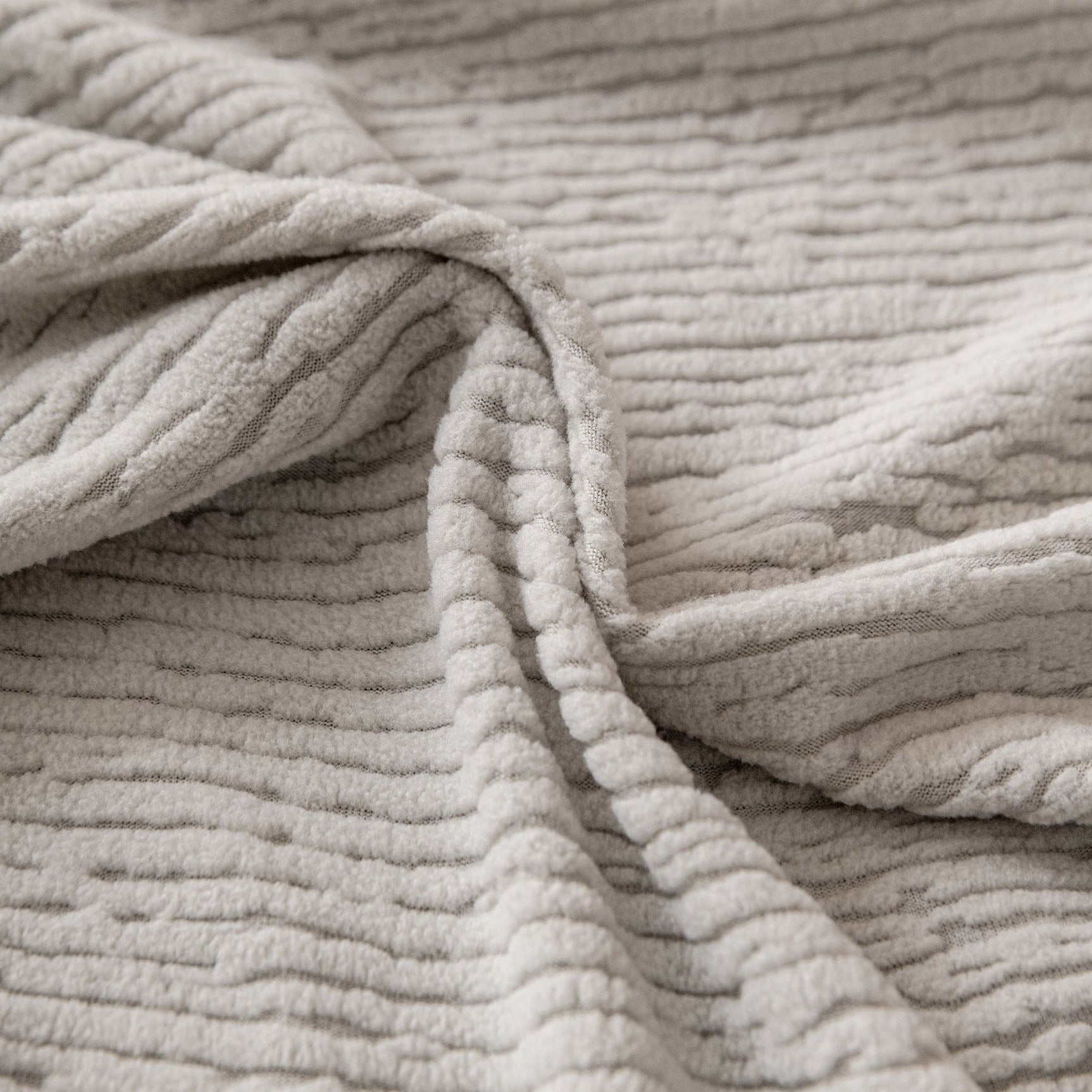 Stretch Textured Vertical Stripe Couch Slipcover, Soft Jacquard Elastic Sofa Cover - Ornate Home