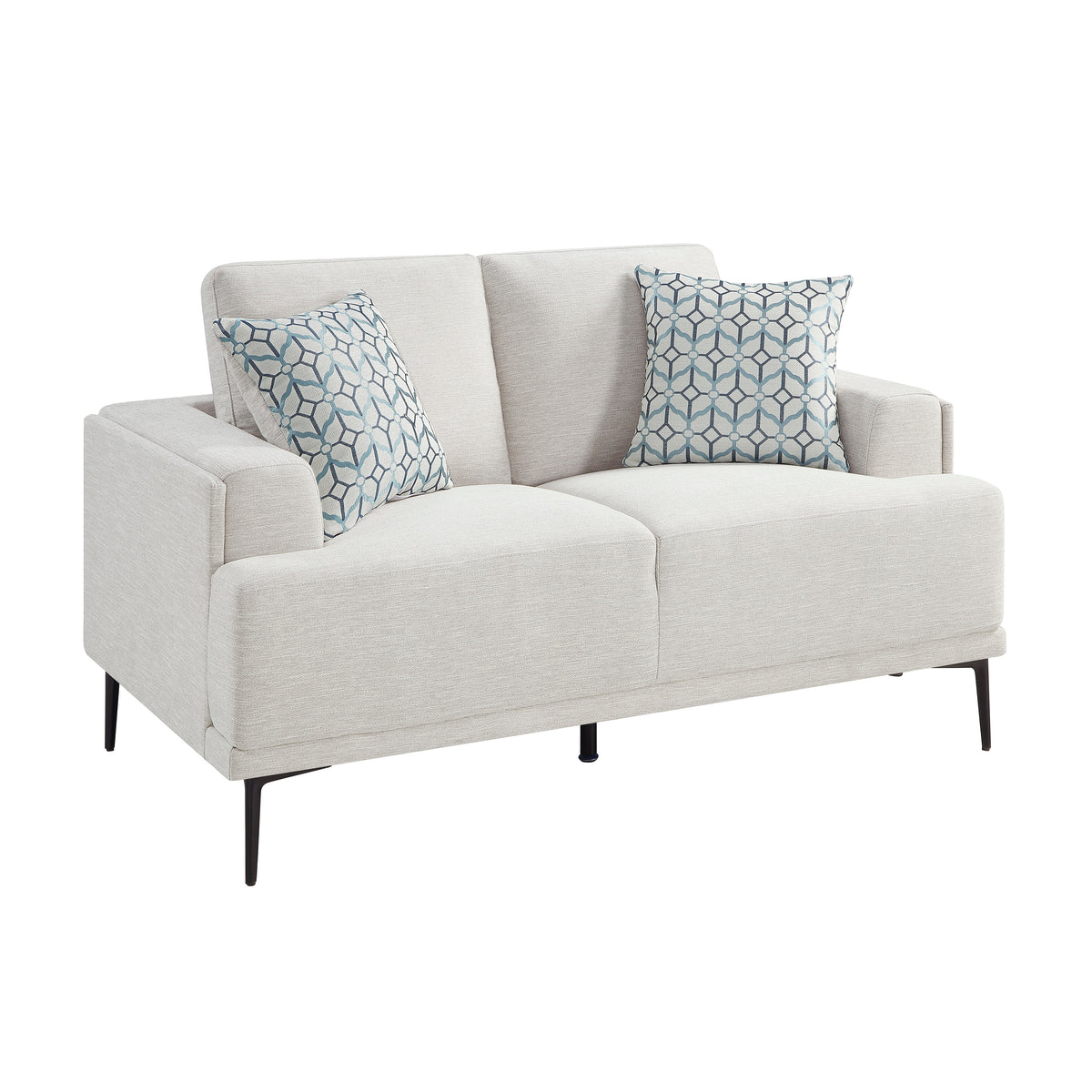Stride Beige Loveseat - Ornate Home