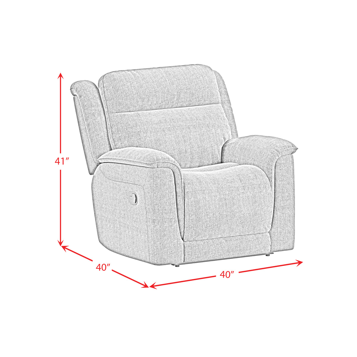 Striker Bristol Cobalt Recliner - Ornate Home
