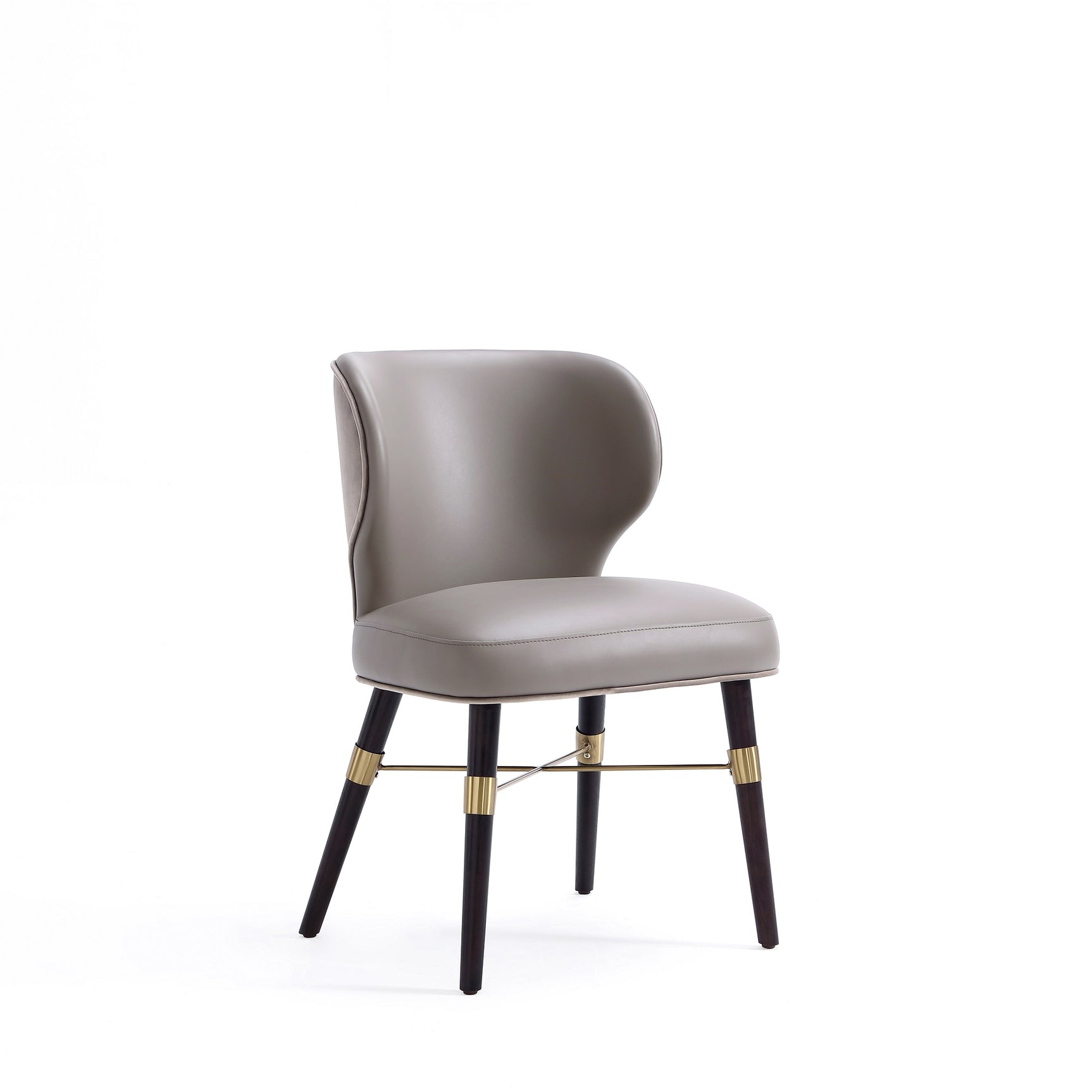Strine Dining Chair in Dark Taupe (set of 2) - Ornate Home