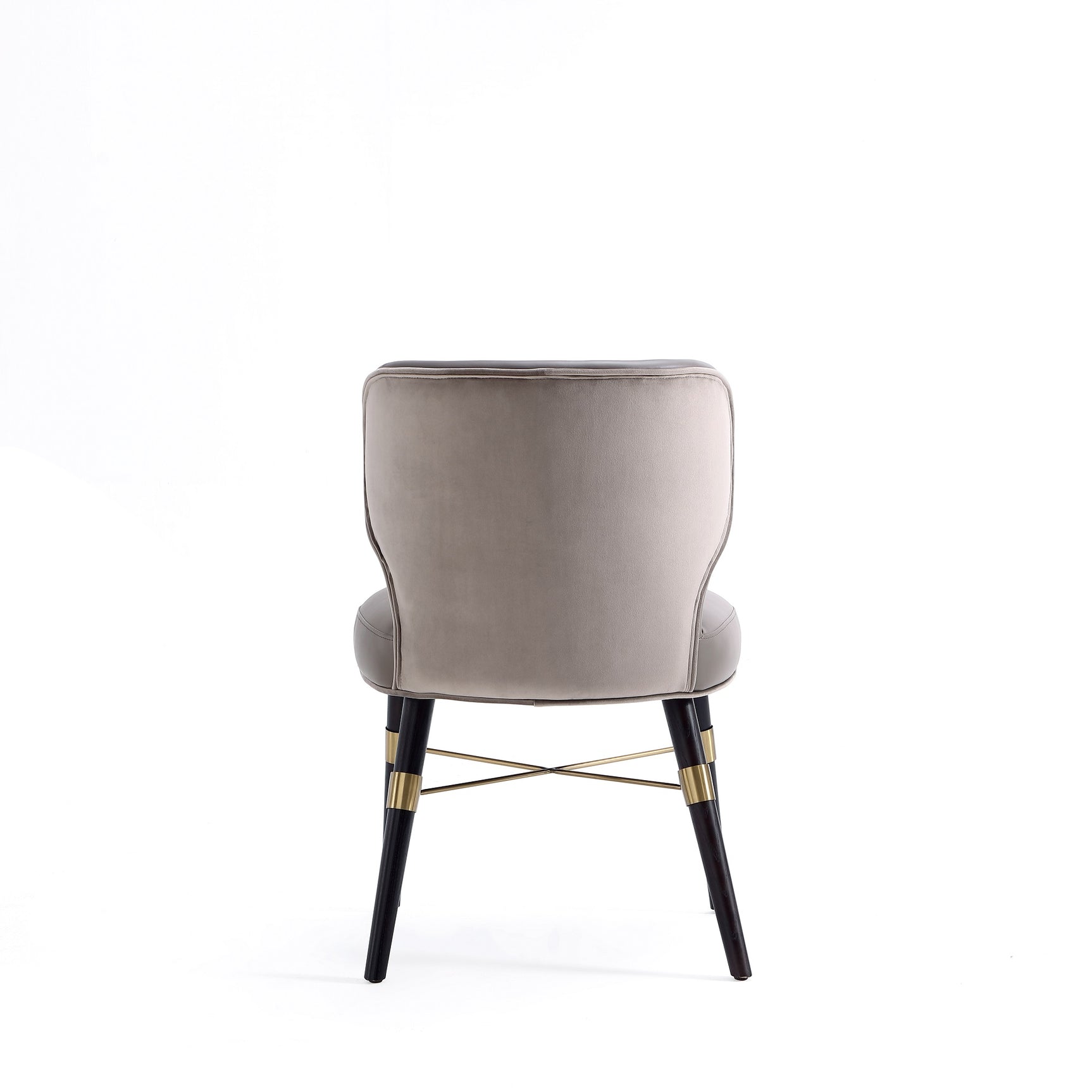 Strine Dining Chair in Dark Taupe (set of 2) - Ornate Home