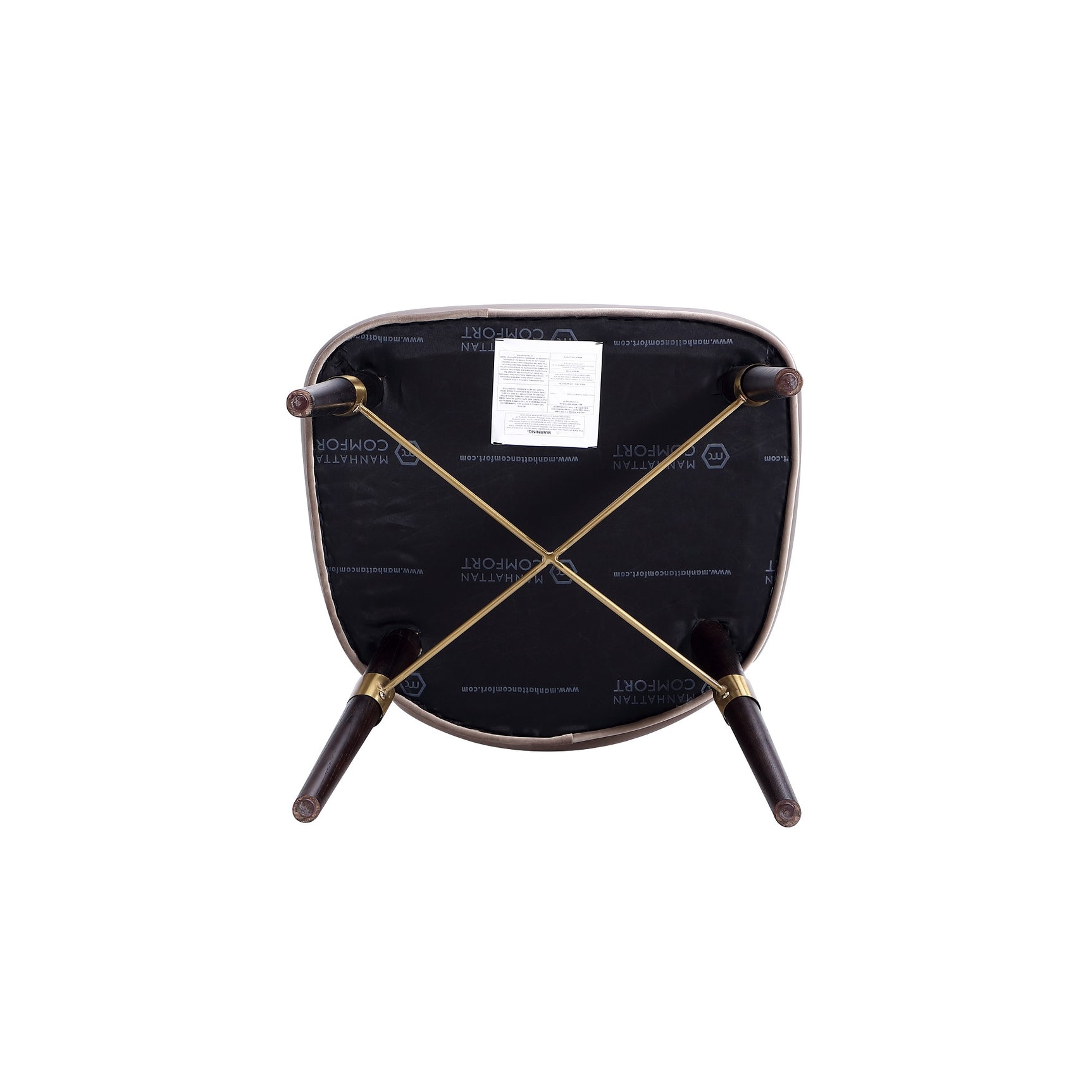 Strine Dining Chair in Dark Taupe (set of 2) - Ornate Home
