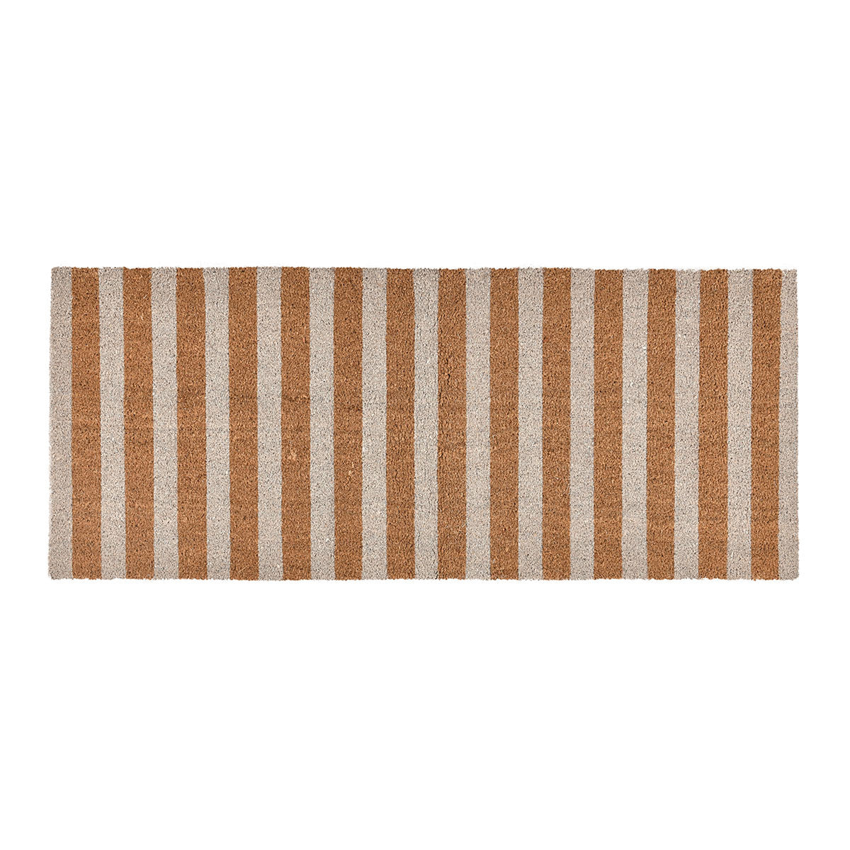 Striped Ivory/Natural 24x57 Doormat - Ornate Home