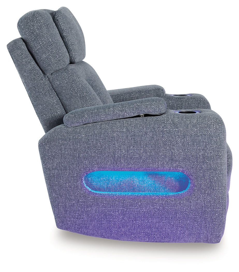 Studio Cave Steel Power Reclining Loveseat and Power Recliner (Online Special Price) - Ornate Home