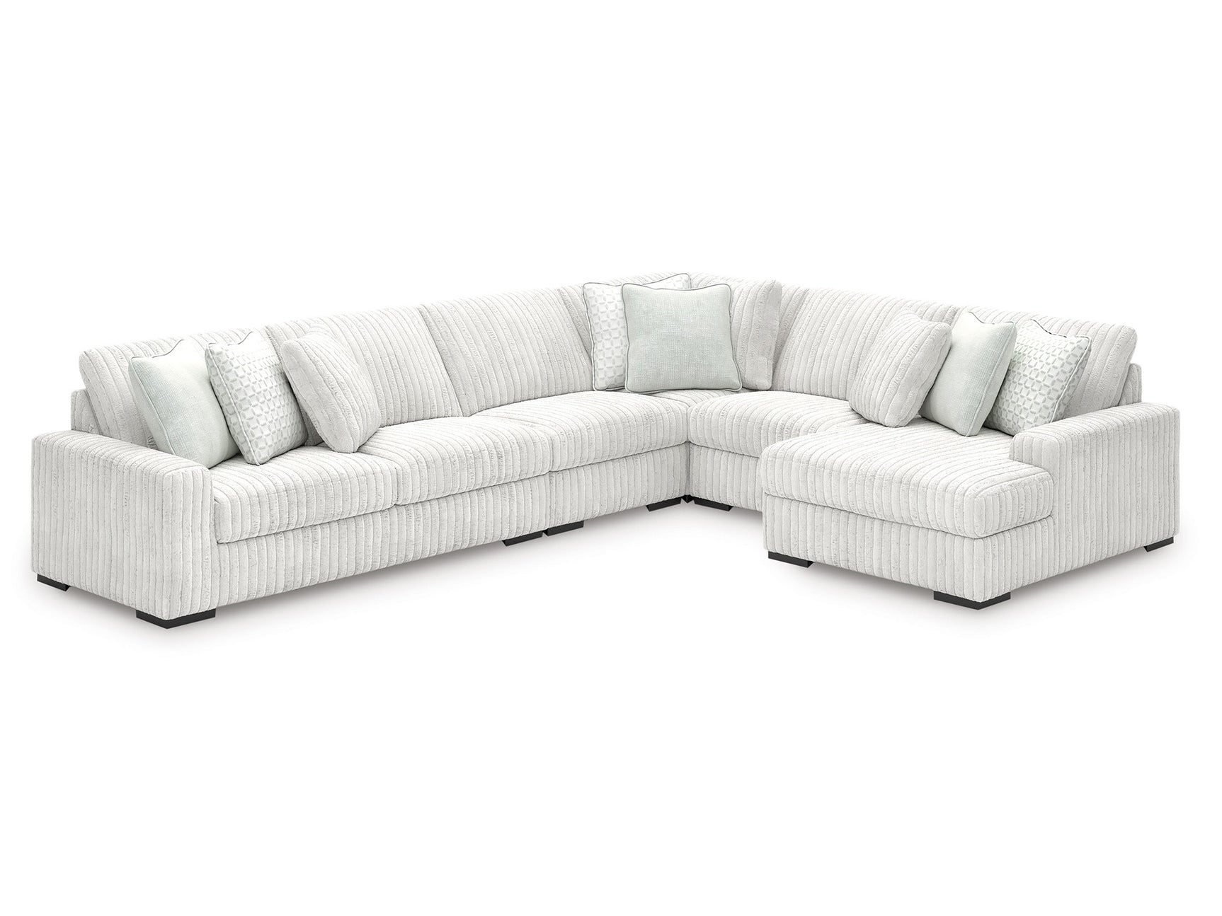 Stupendous Alloy 5-Piece RAF Sectional with Chaise - Ornate Home