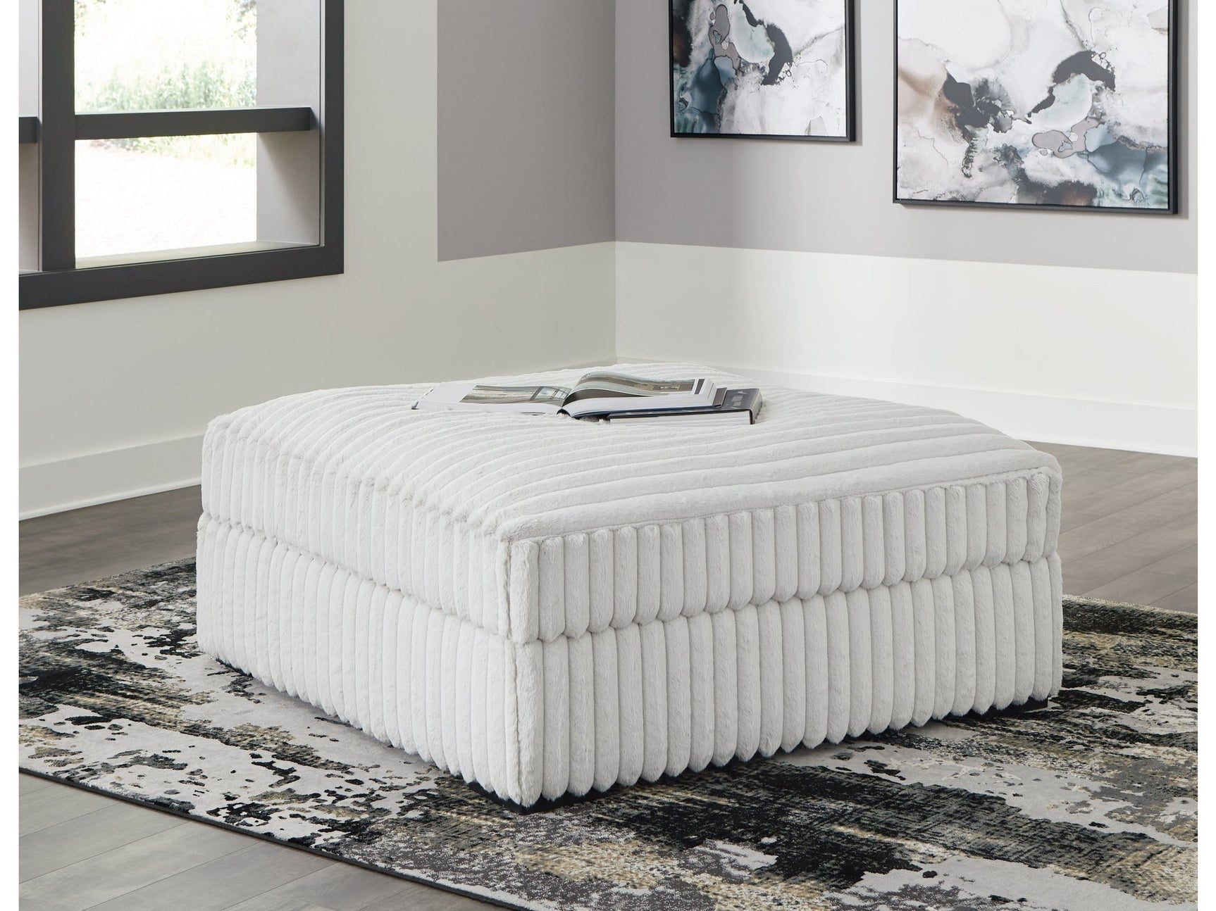 Stupendous Alloy Corduroy Oversized Accent Ottoman (Online Special Price) - Ornate Home