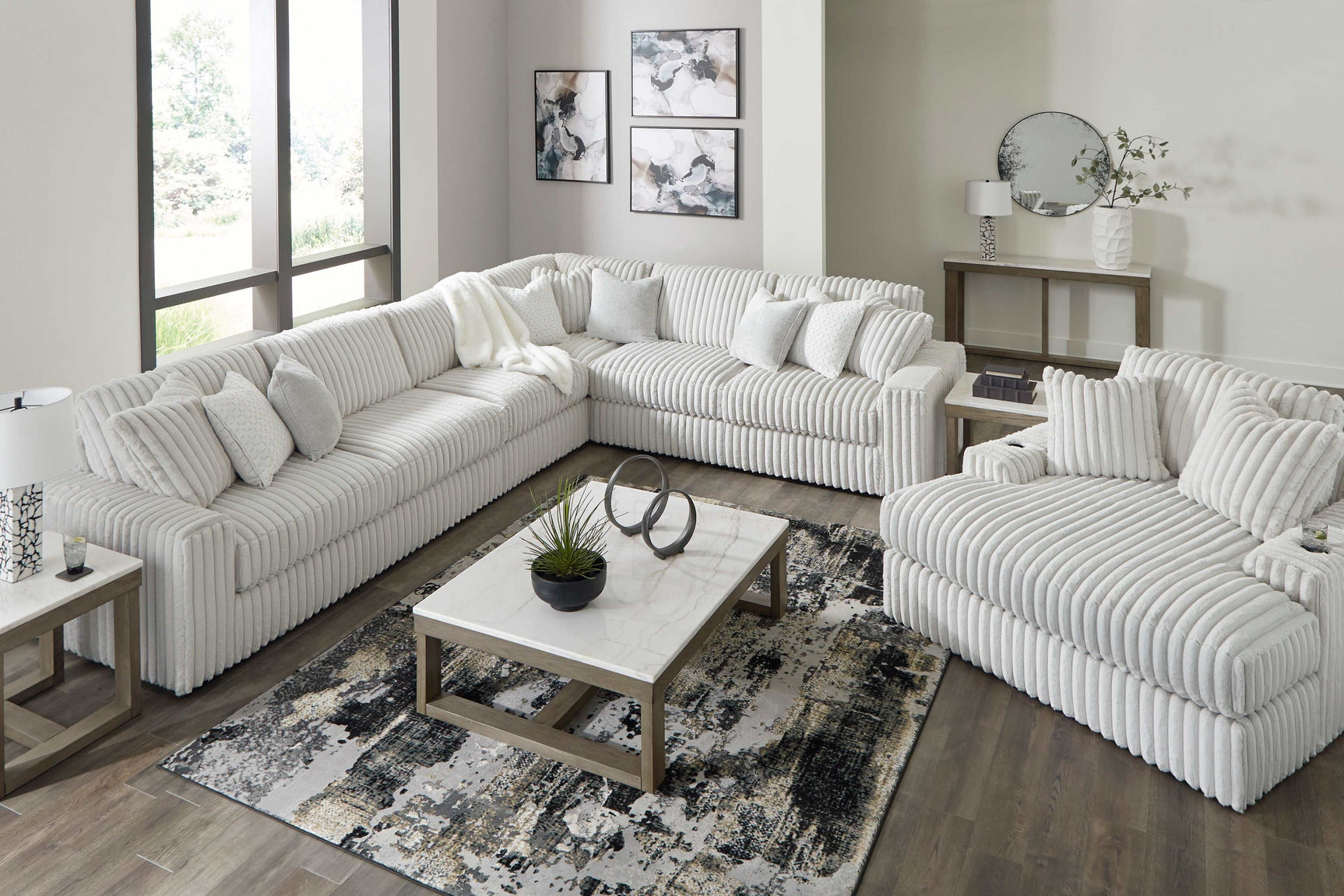 Stupendous Alloy Corduroy Oversized Chaise (Online Special Price) - Ornate Home