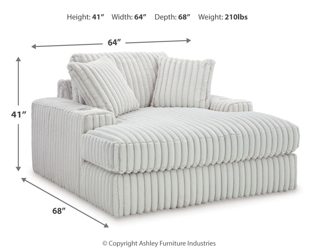 Stupendous Alloy Corduroy Oversized Chaise (Online Special Price) - Ornate Home