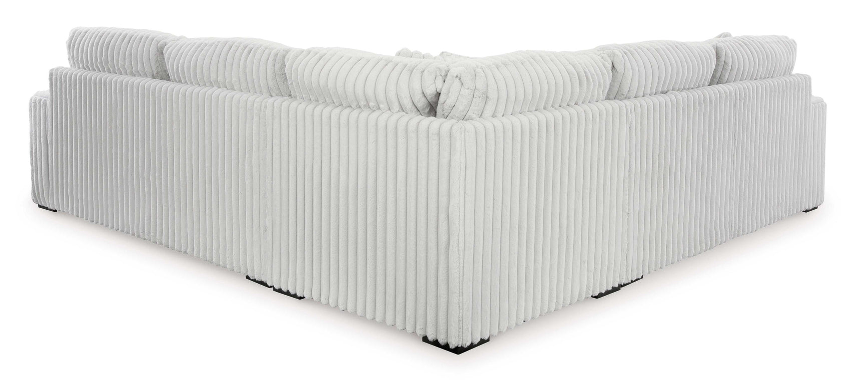 Stupendous Alloy Corduroy Symmetrical Sectional Living Room Set / 3pc - Ornate Home