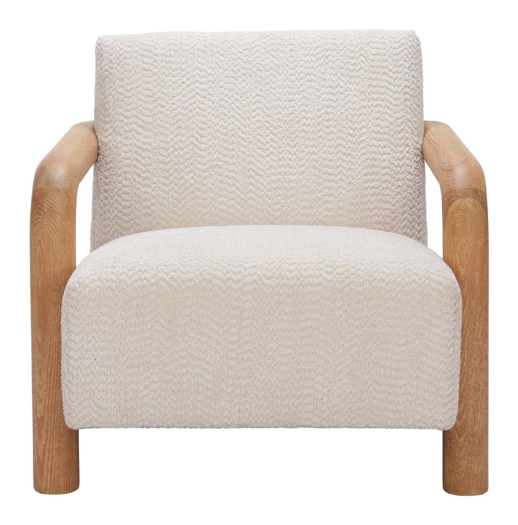Subliem Cotton White Accent Chair - Ornate Home