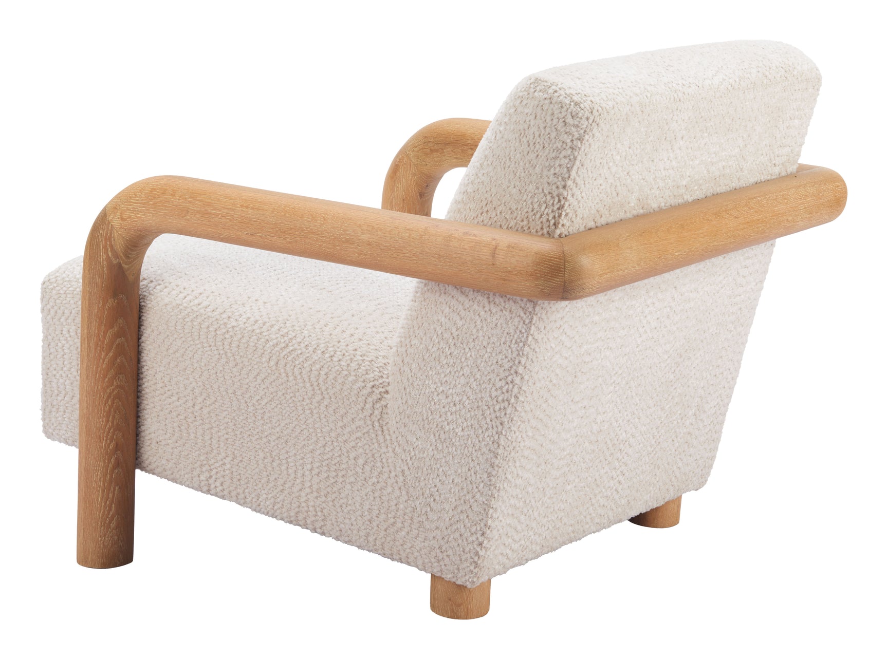Subliem Cotton White Accent Chair - Ornate Home