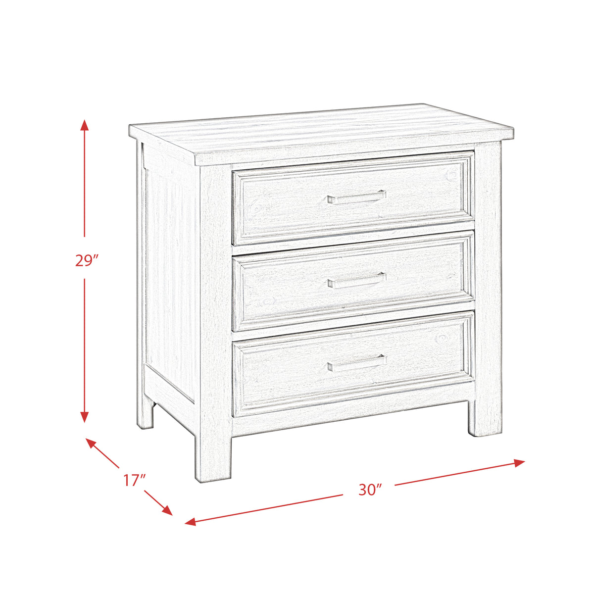 Sullivan Drift Grey 3-Piece King Storage Bedroom Set with 2 Nightstands - Ornate Home