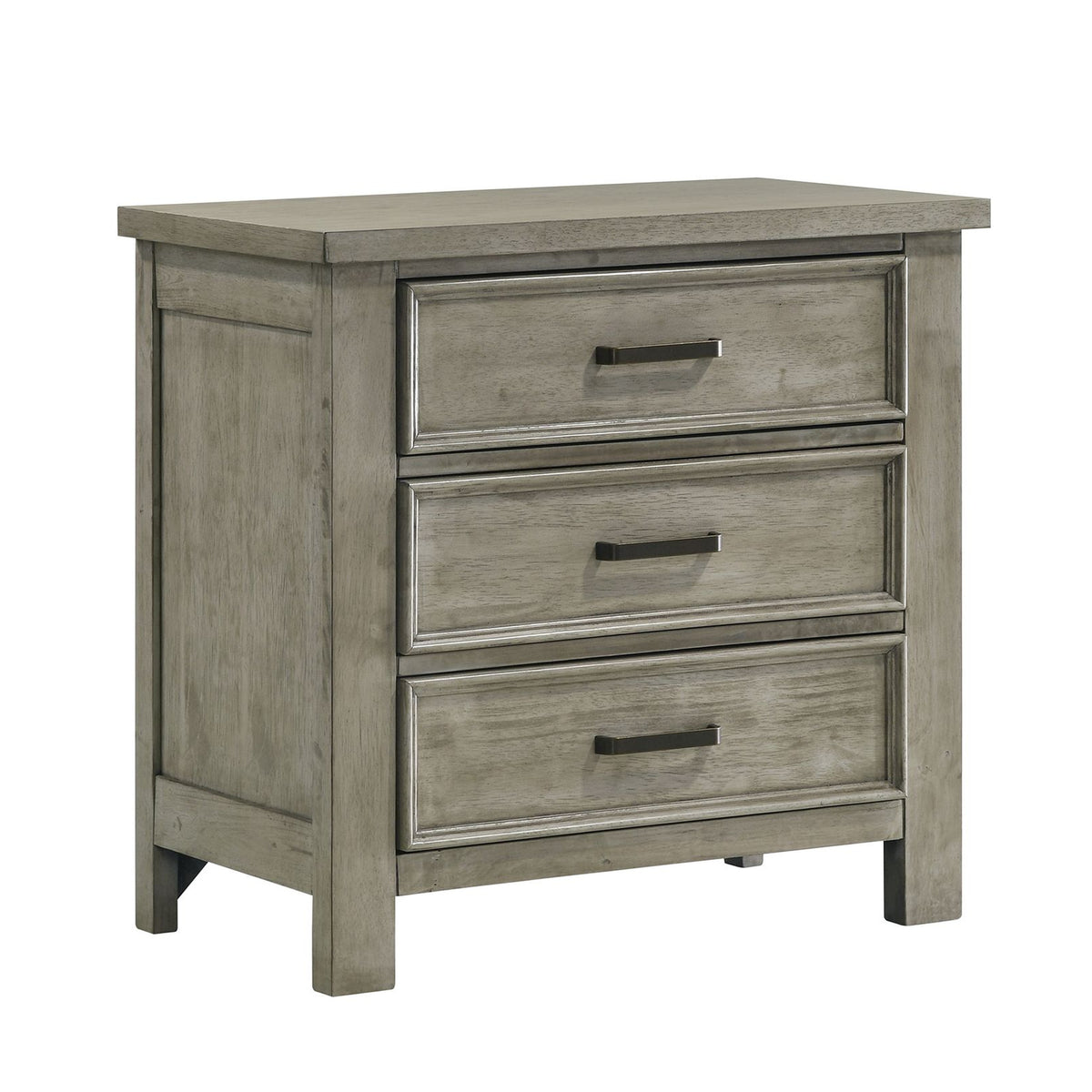 Sullivan Drift Grey 5-Piece Queen Storage Bedroom Set - Ornate Home