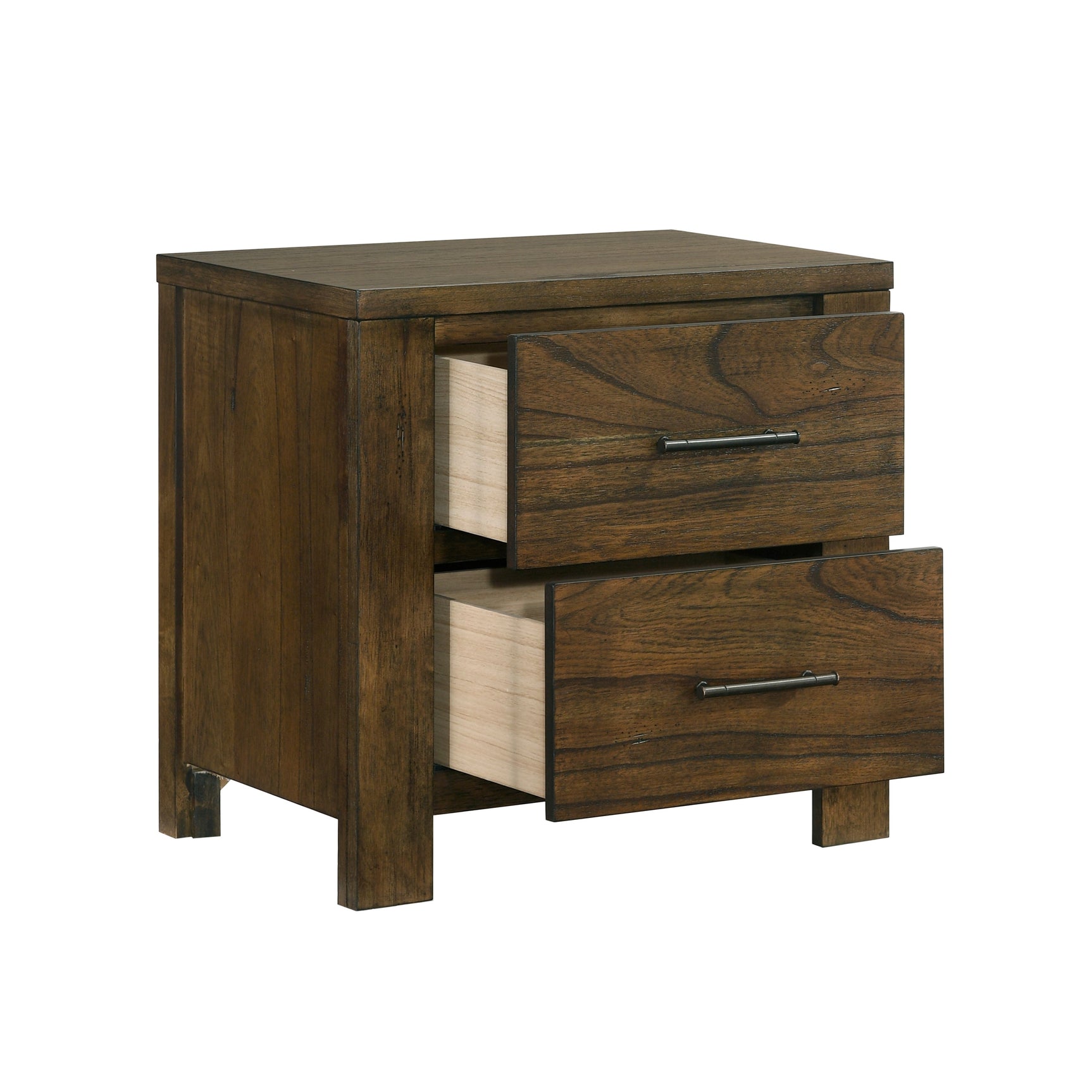 Sullivan Wire-Brushed Oak 4-Piece Queen Bedroom Set - Ornate Home