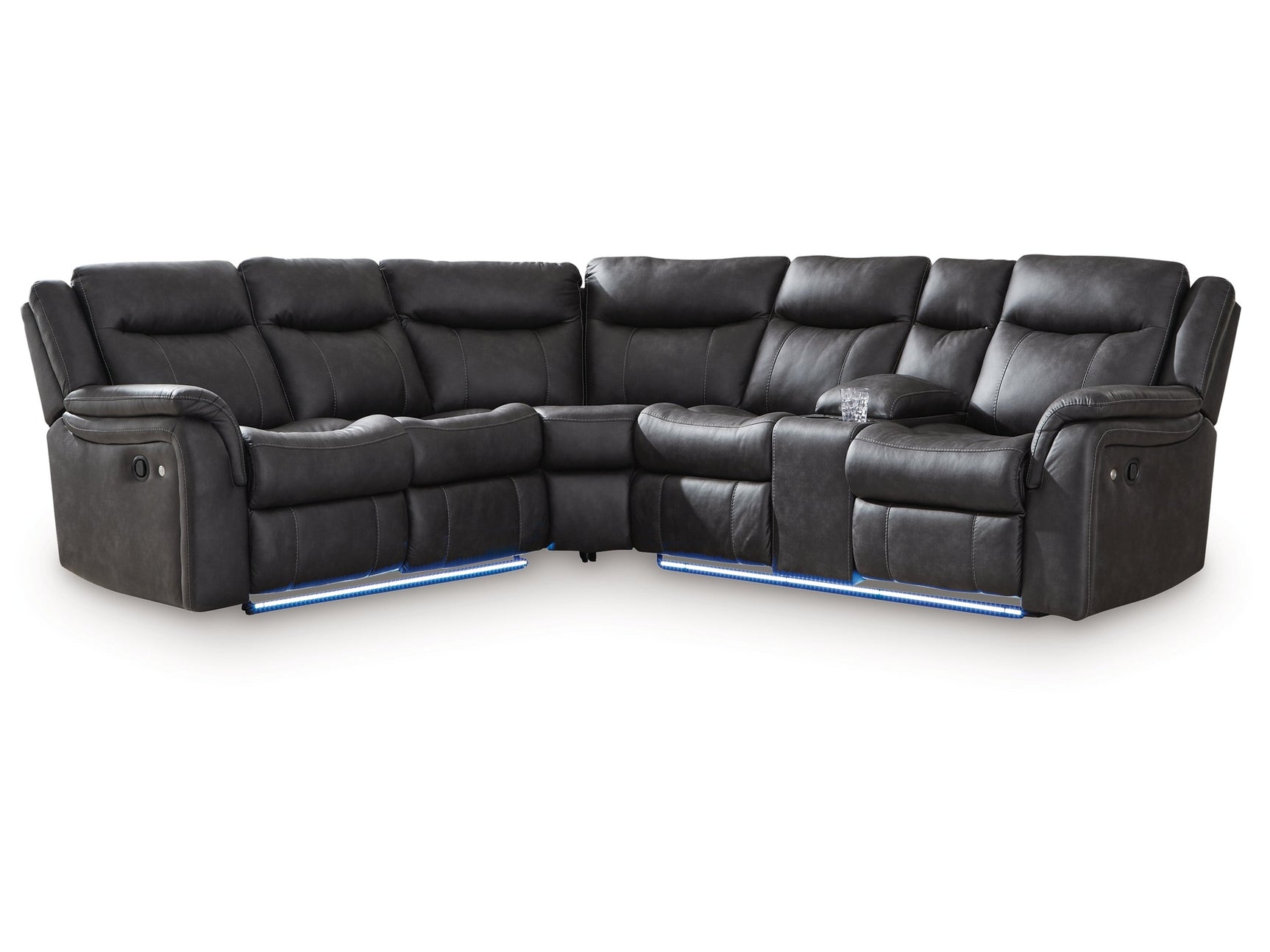 Sultan Meadow Carbon 2-Piece Reclining Sectional - Ornate Home