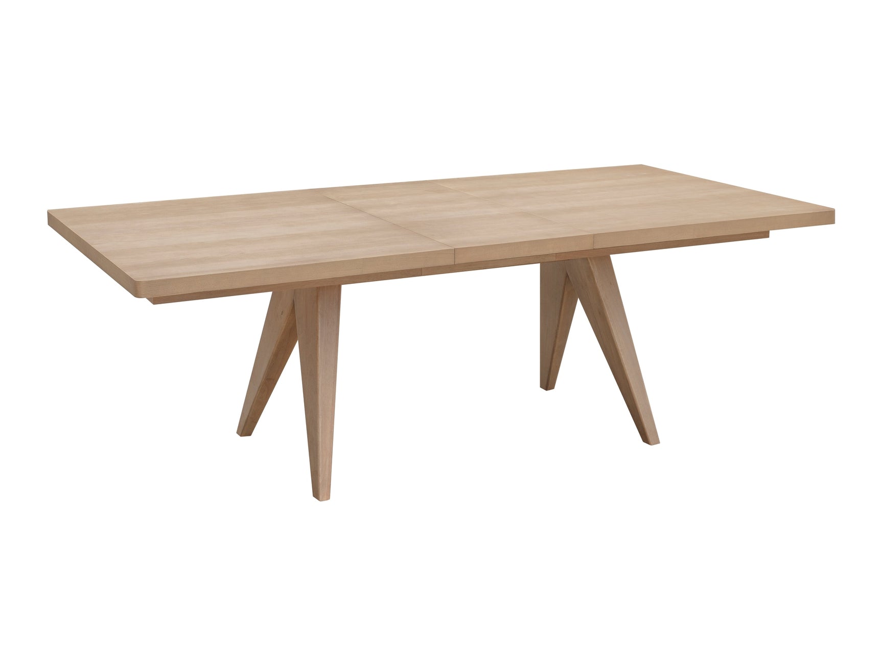 Sumire Ginger Ash Wood Rectangular Extension Table - Ornate Home