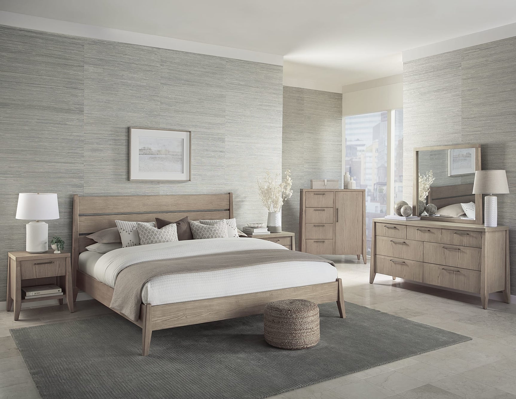 Sumire Ginger Seven Drawer Ash Wood Dresser - Ornate Home