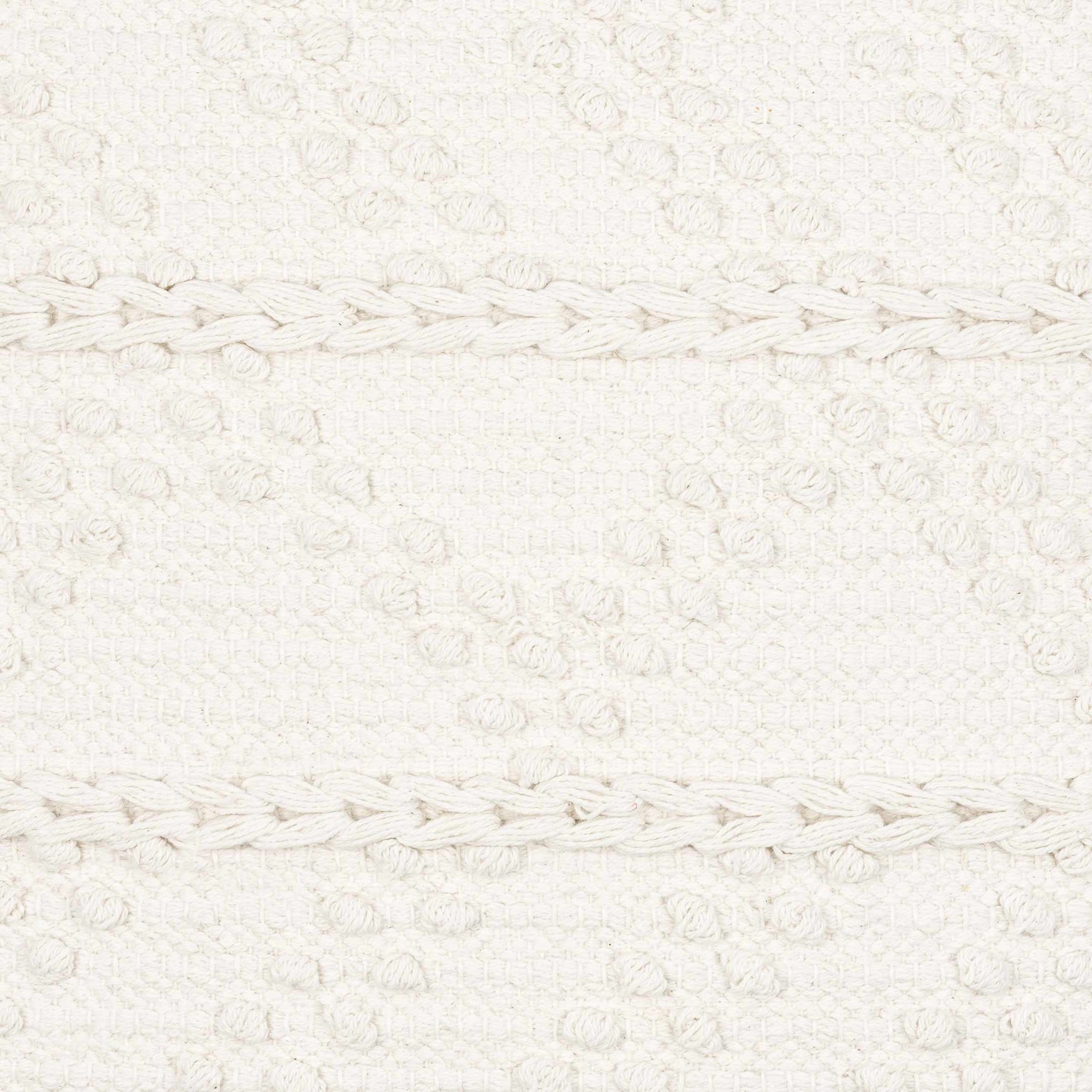 Sumiton White Textured Crochet Cotton Throw Pillow - Ornate Home