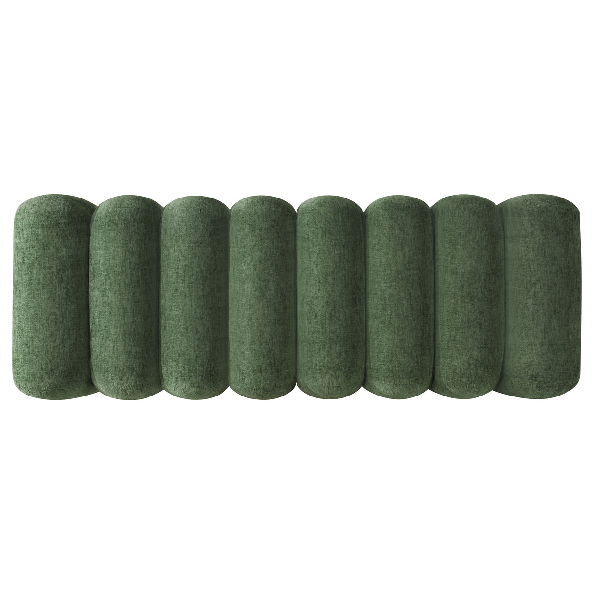 Summer Green Chenille Upholstered Channel Accent Bench - Ornate Home