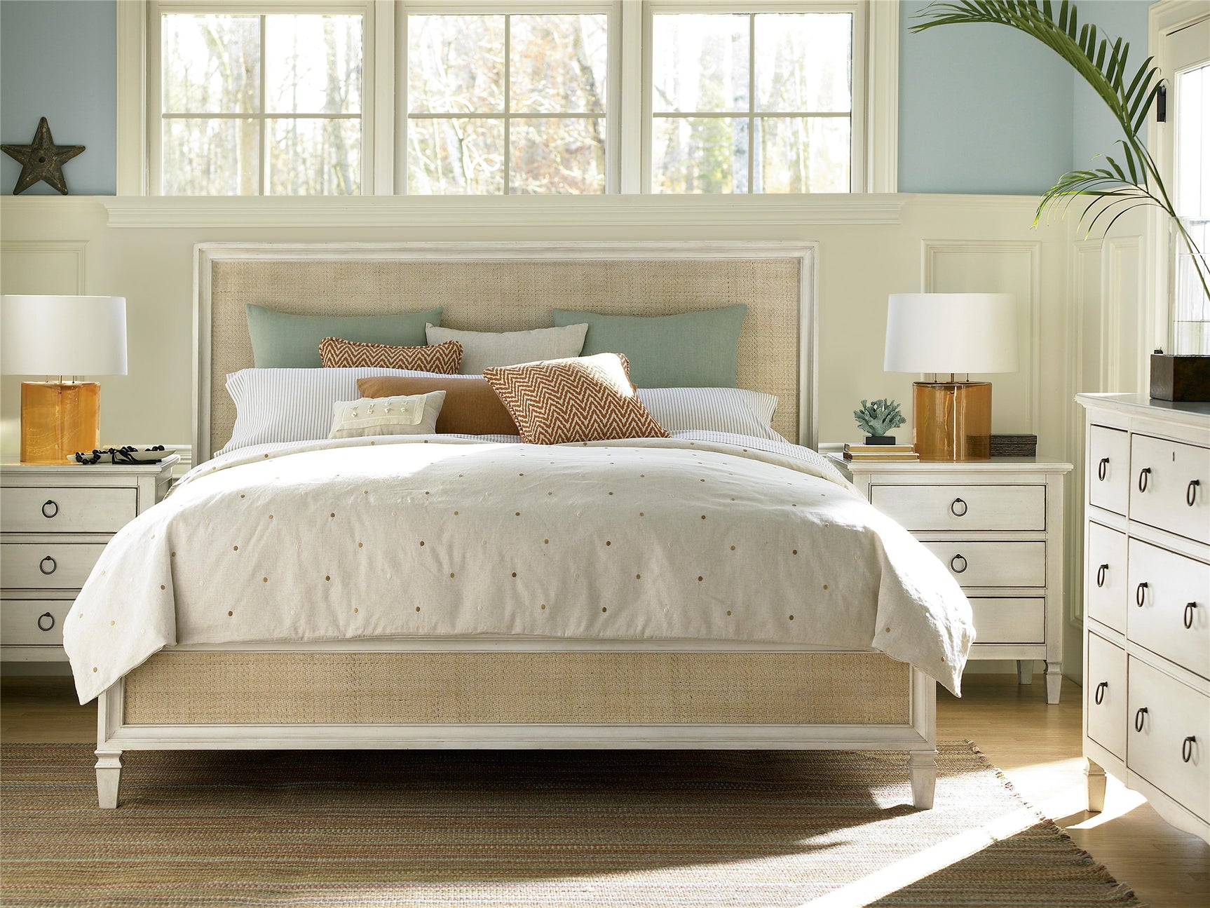 Summer Hill Cotton King Bed - Ornate Home