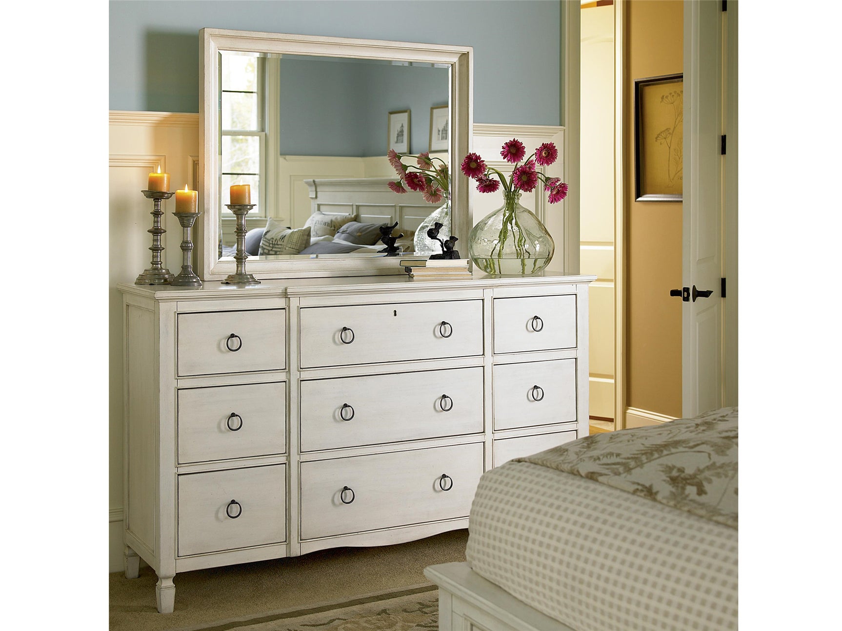 Summer Hill Cotton Nine Drawer Dresser - Ornate Home