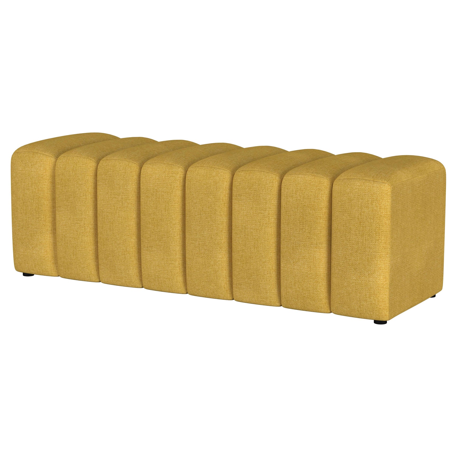 Summer Mustard Yellow Accent Bench - Ornate Home