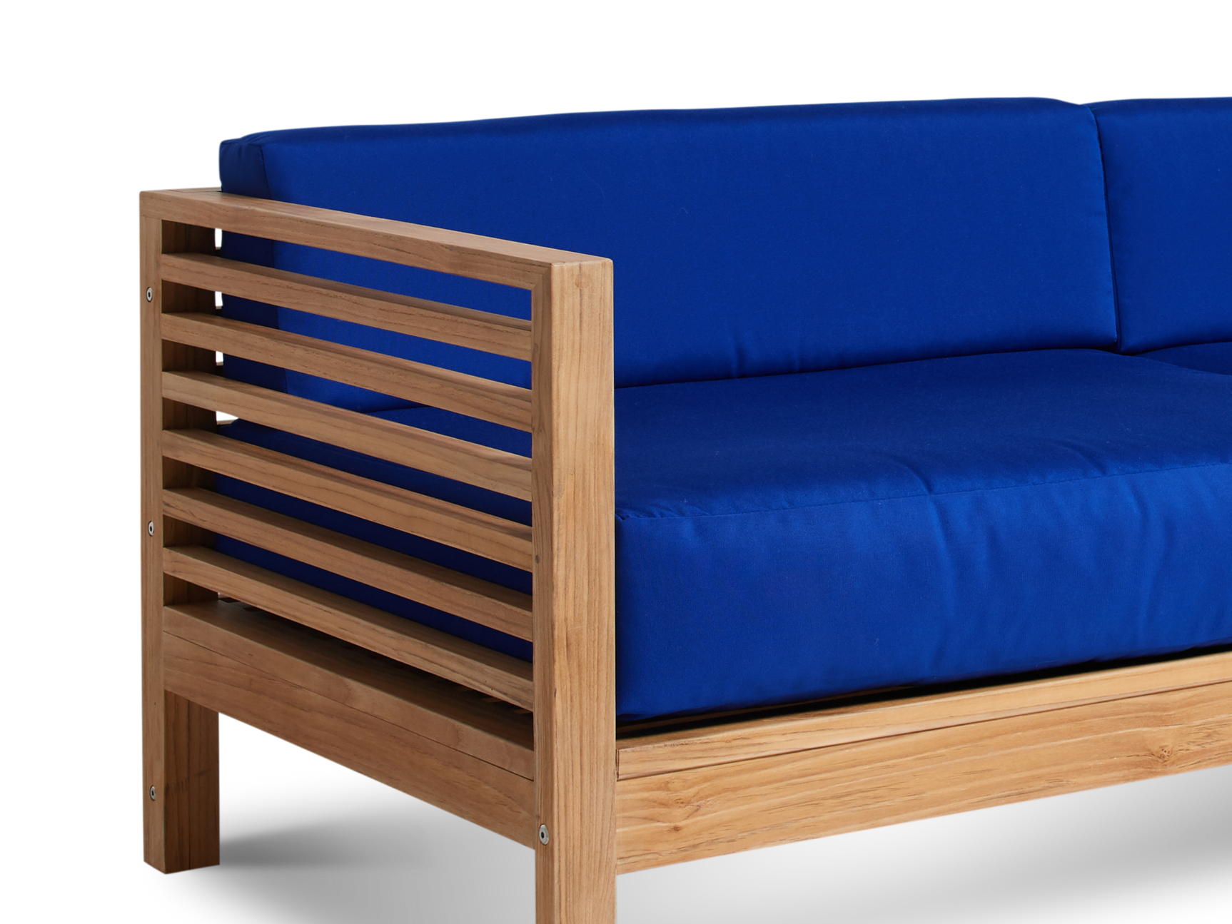 Summer Teak True Blue Outdoor Sofa with Sunbrella® Cushion - Ornate Home