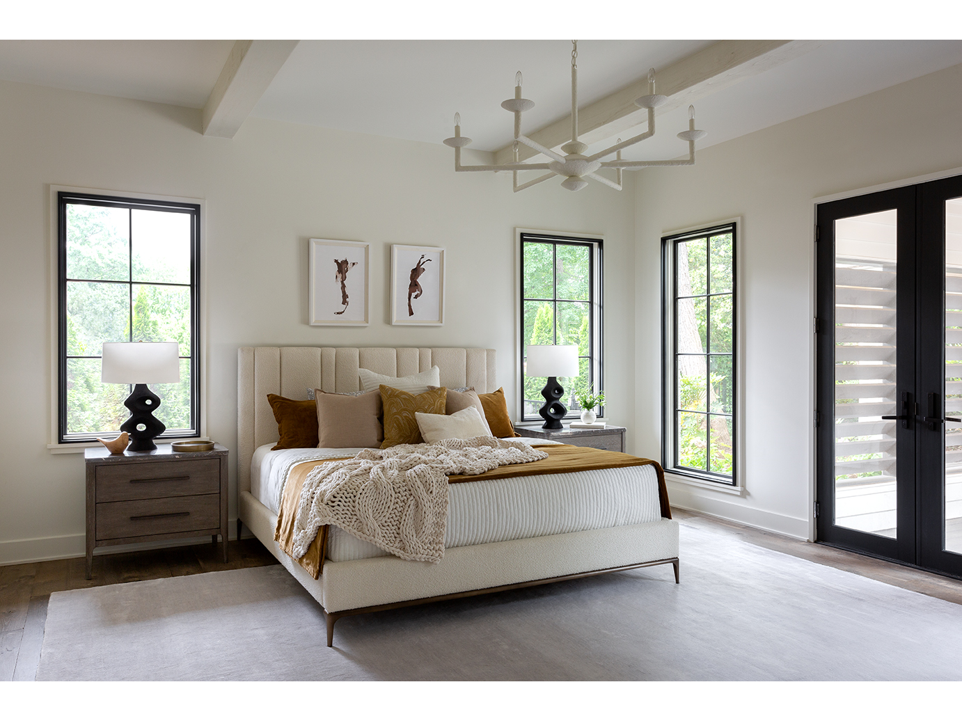 Summerland Snow King Upholstered Bed - Ornate Home