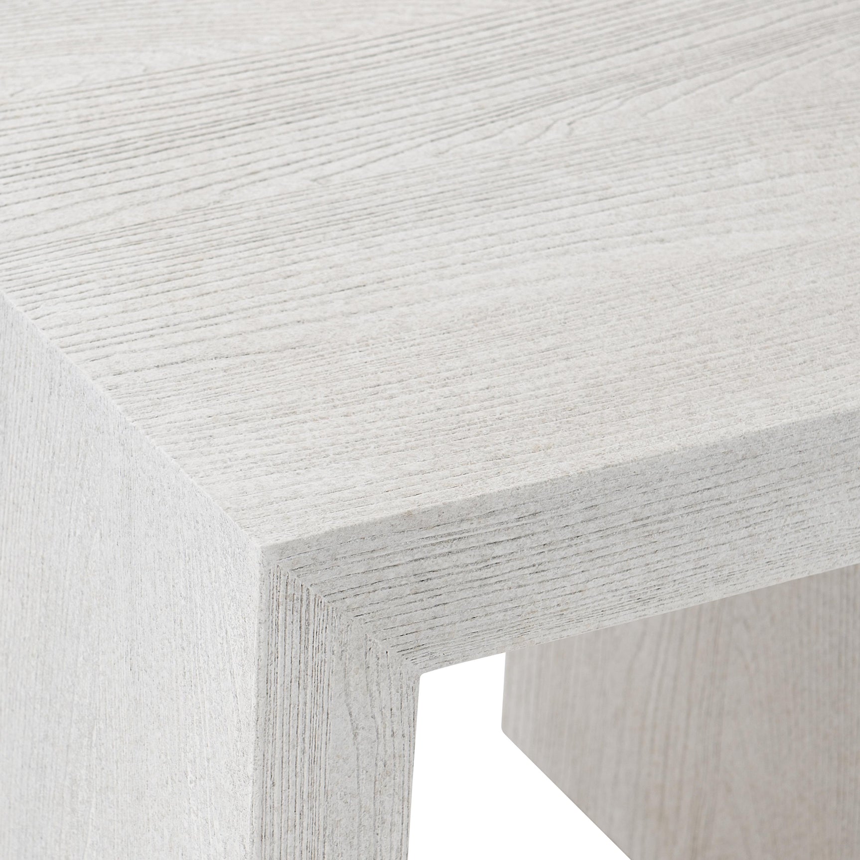 Summerton Sandblasted White Side Table - Ornate Home