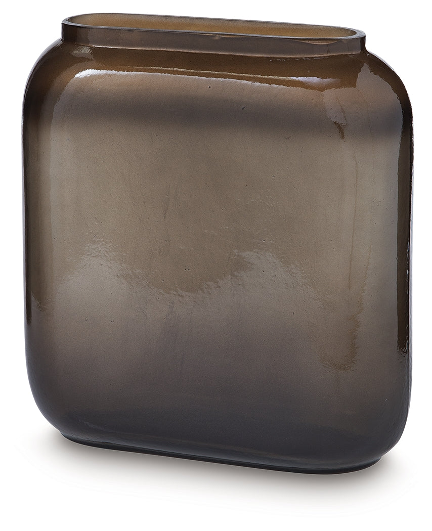 Sumner Gray/Gold Vase (10''H) - Ornate Home