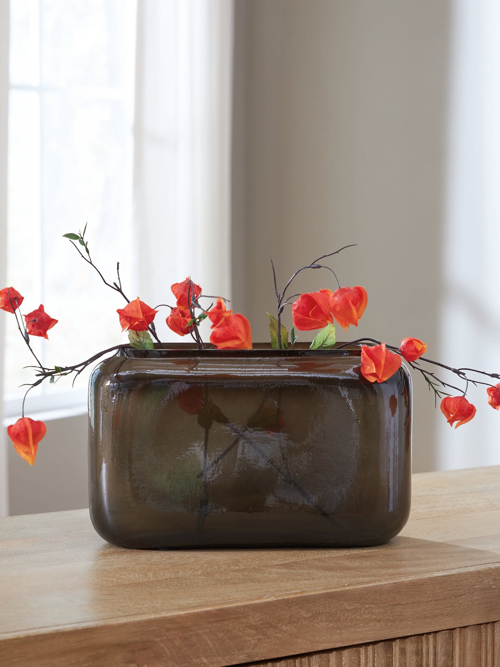 Sumner Gray/Gold Vase (8''H) - Ornate Home