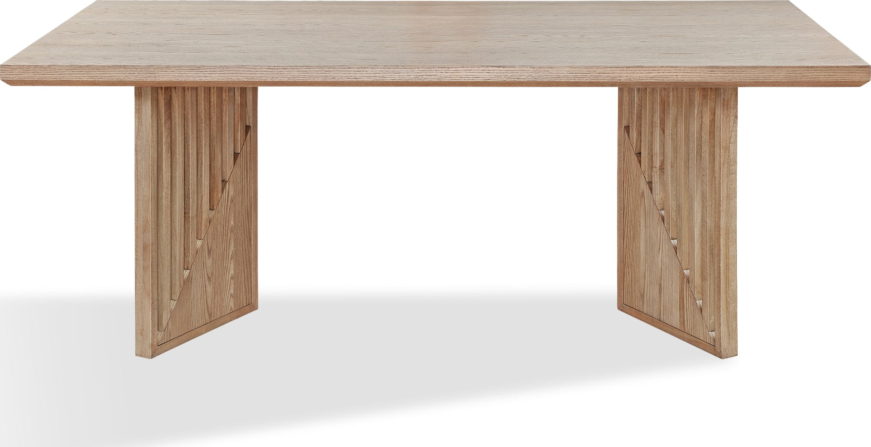 Sumner Natural Double Pedestal Oak Dining Table - Ornate Home