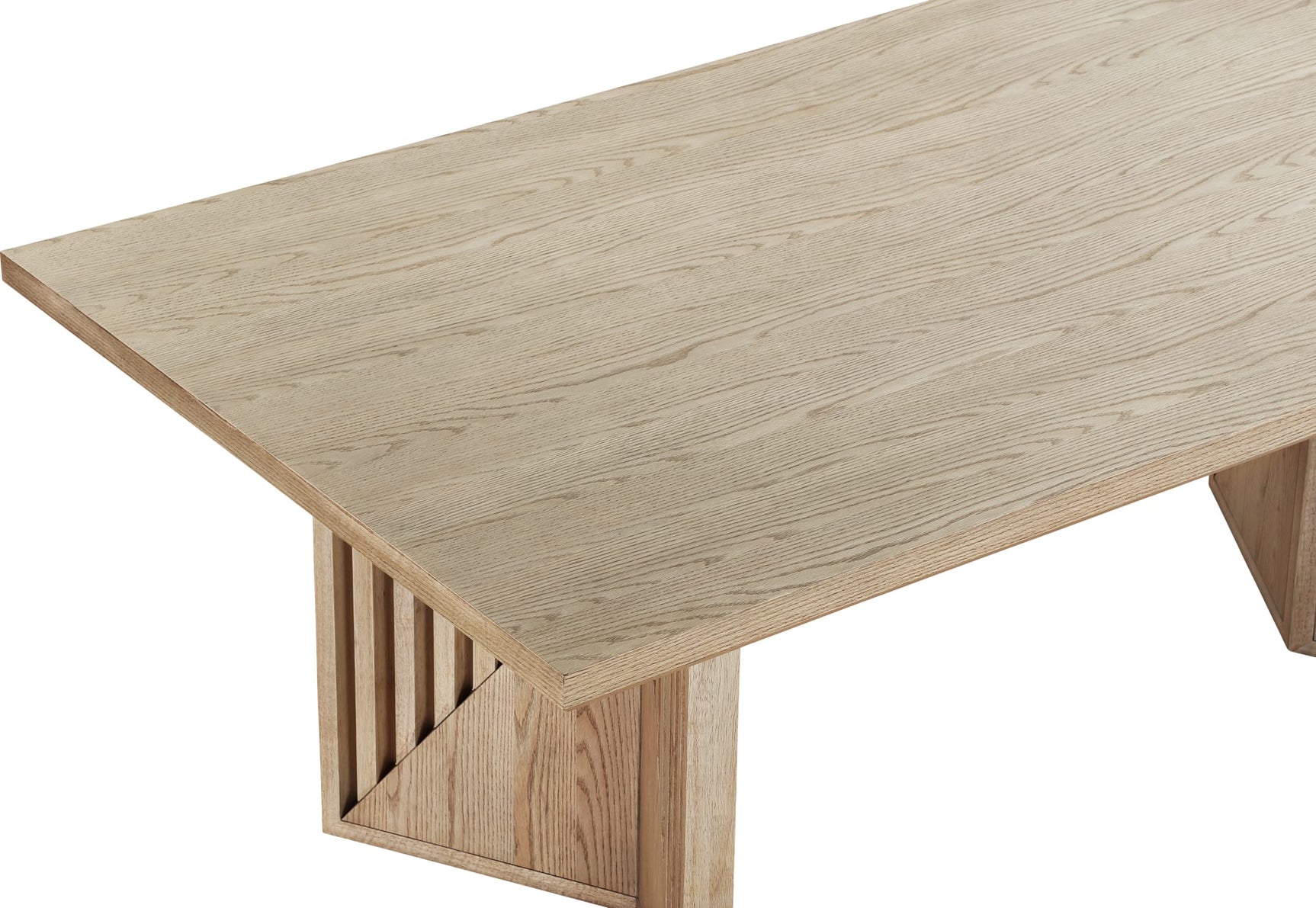 Sumner Natural Double Pedestal Oak Dining Table - Ornate Home