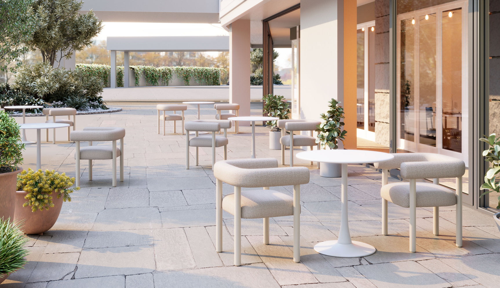 Sunbath White Dining Chair (Set of 2)