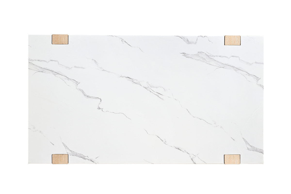 Sundbry White/Natural Coffee Table - Ornate Home