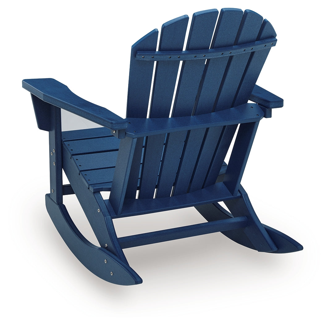 Sundown Shores Blue Rocking Chair - Ornate Home