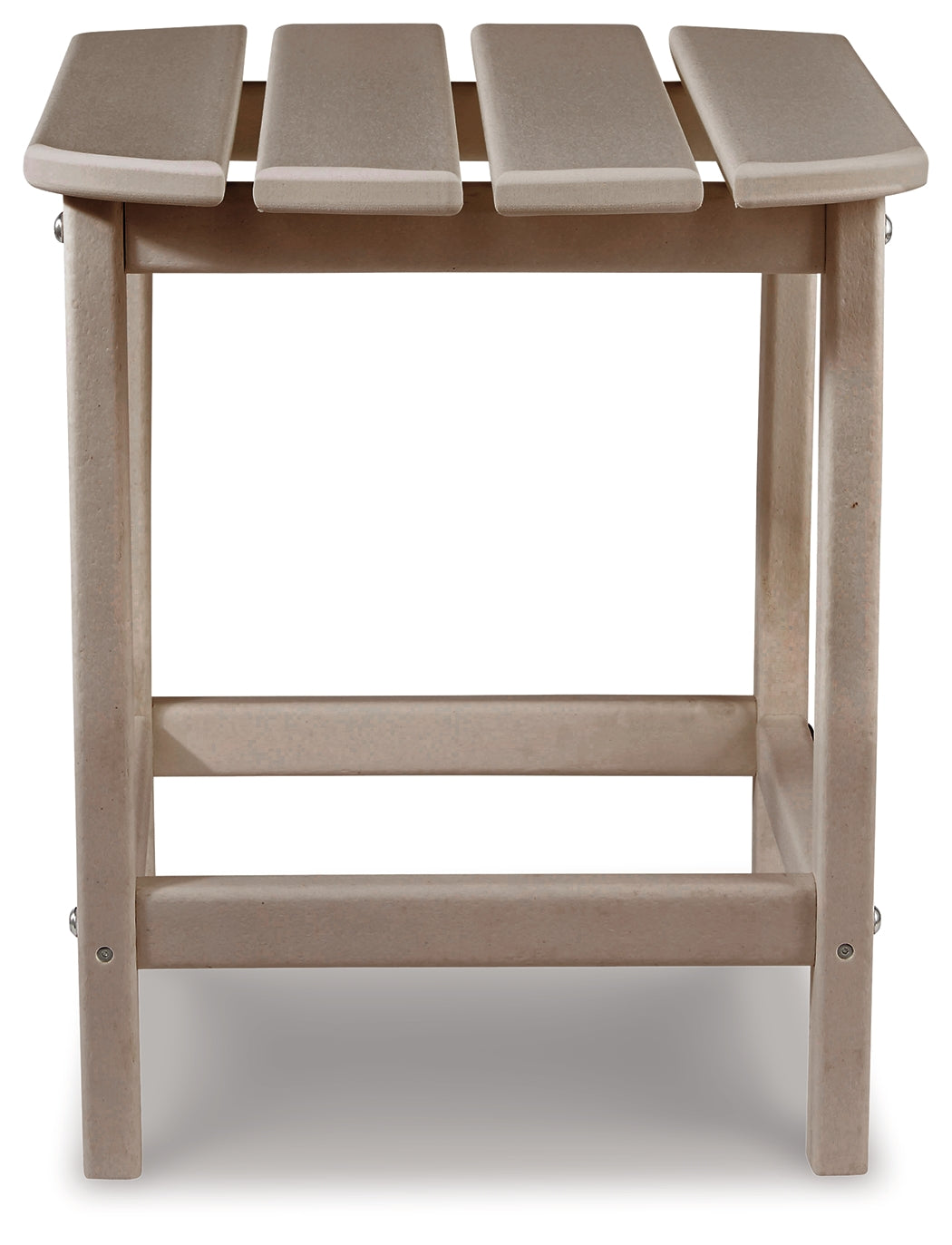 Sundown Treasure Driftwood 4 Adirondack Chairs & Outdoor End Table - Ornate Home