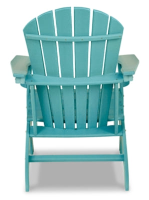Sundown Treasure Turquoise Adirondack Chair with End Table - Ornate Home