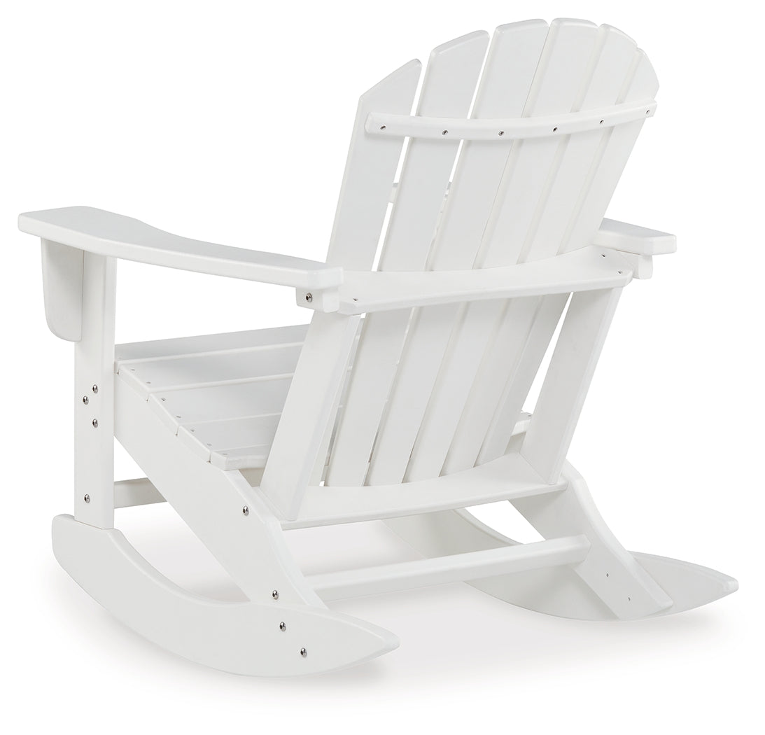 Sundown Treasure White Outdoor Rocking Chair - Ornate Home