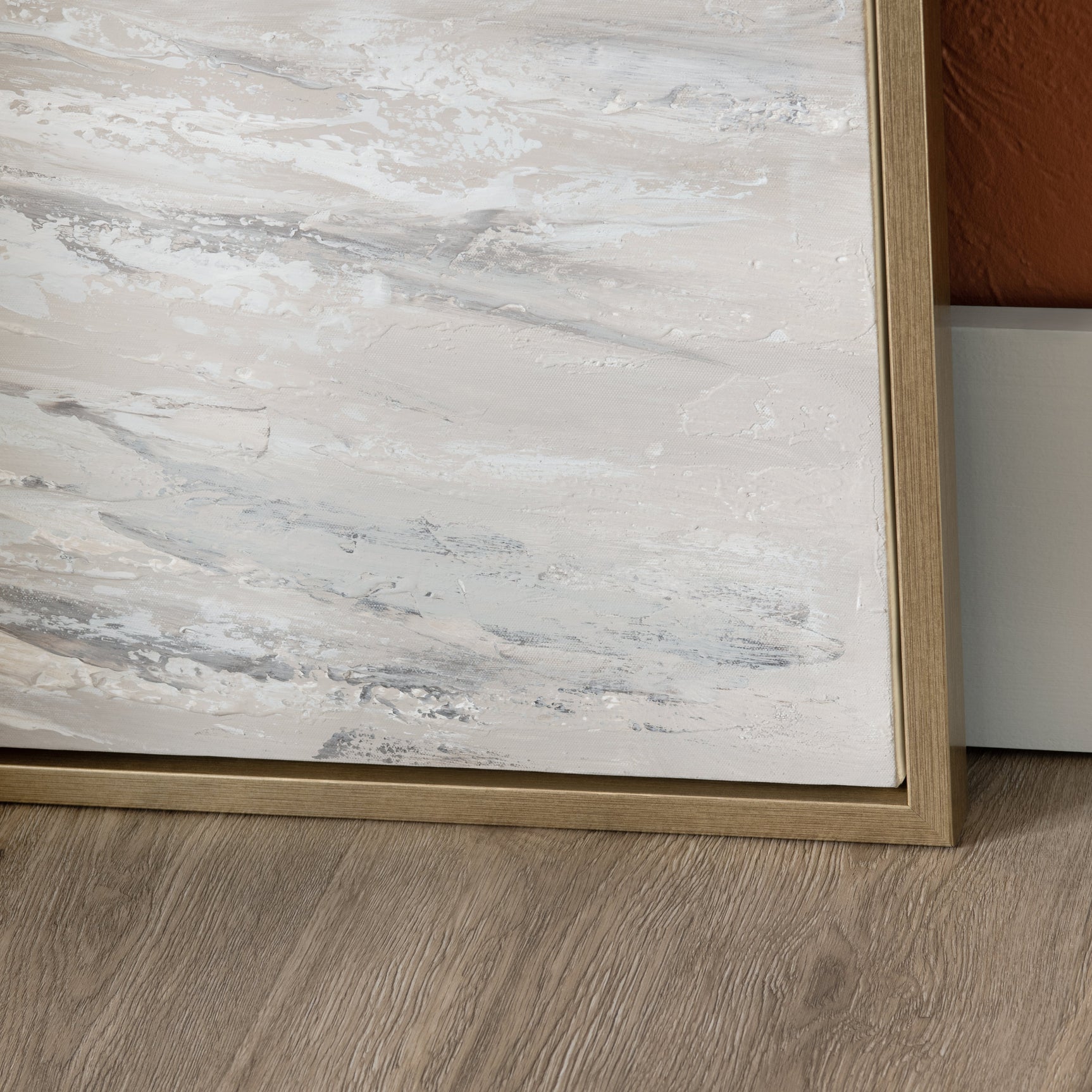 Sunny Shore 1 Brown/White Canvas