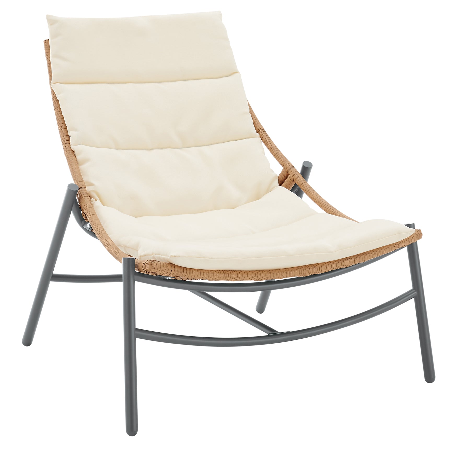 Sunset 3-Piece Patio Conversation Set in Cream - Ornate Home