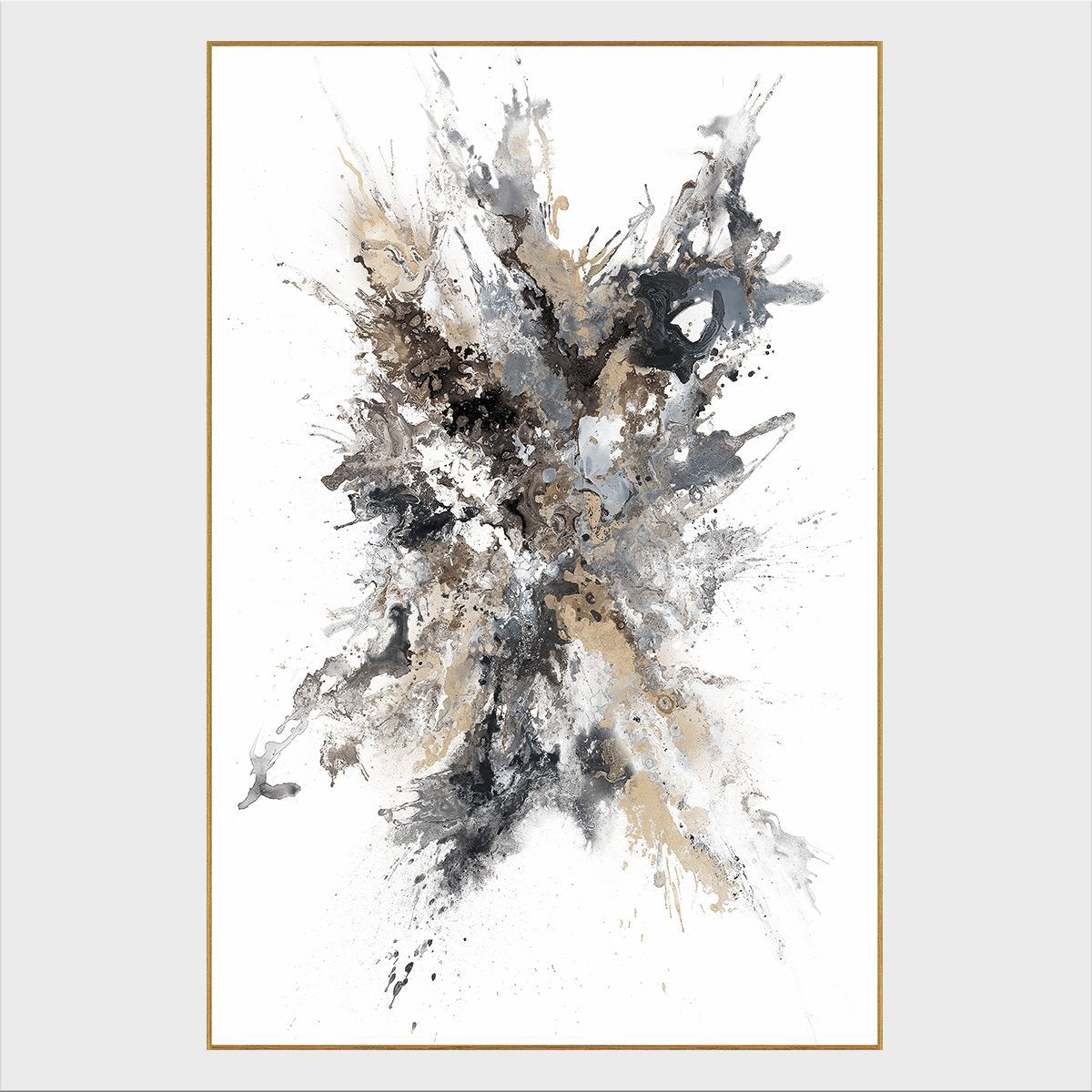 Sunstone Black Painting 48x48 by Buddy Whitlock - Ornate Home