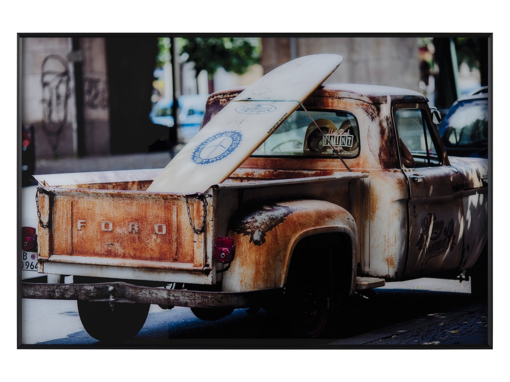 Surf'S Up Orange/Natural Wall Art