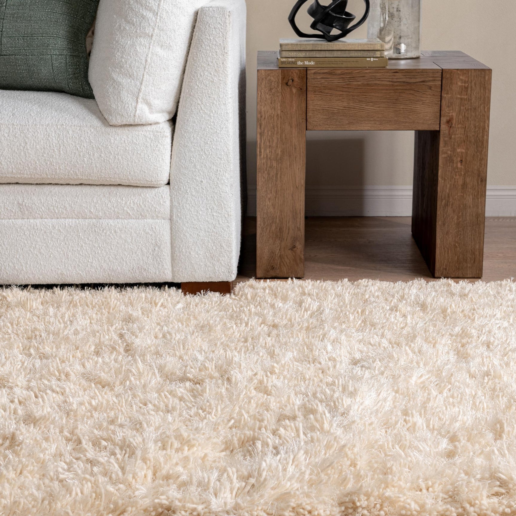 Surrey Shag Ivory Rug - Ornate Home